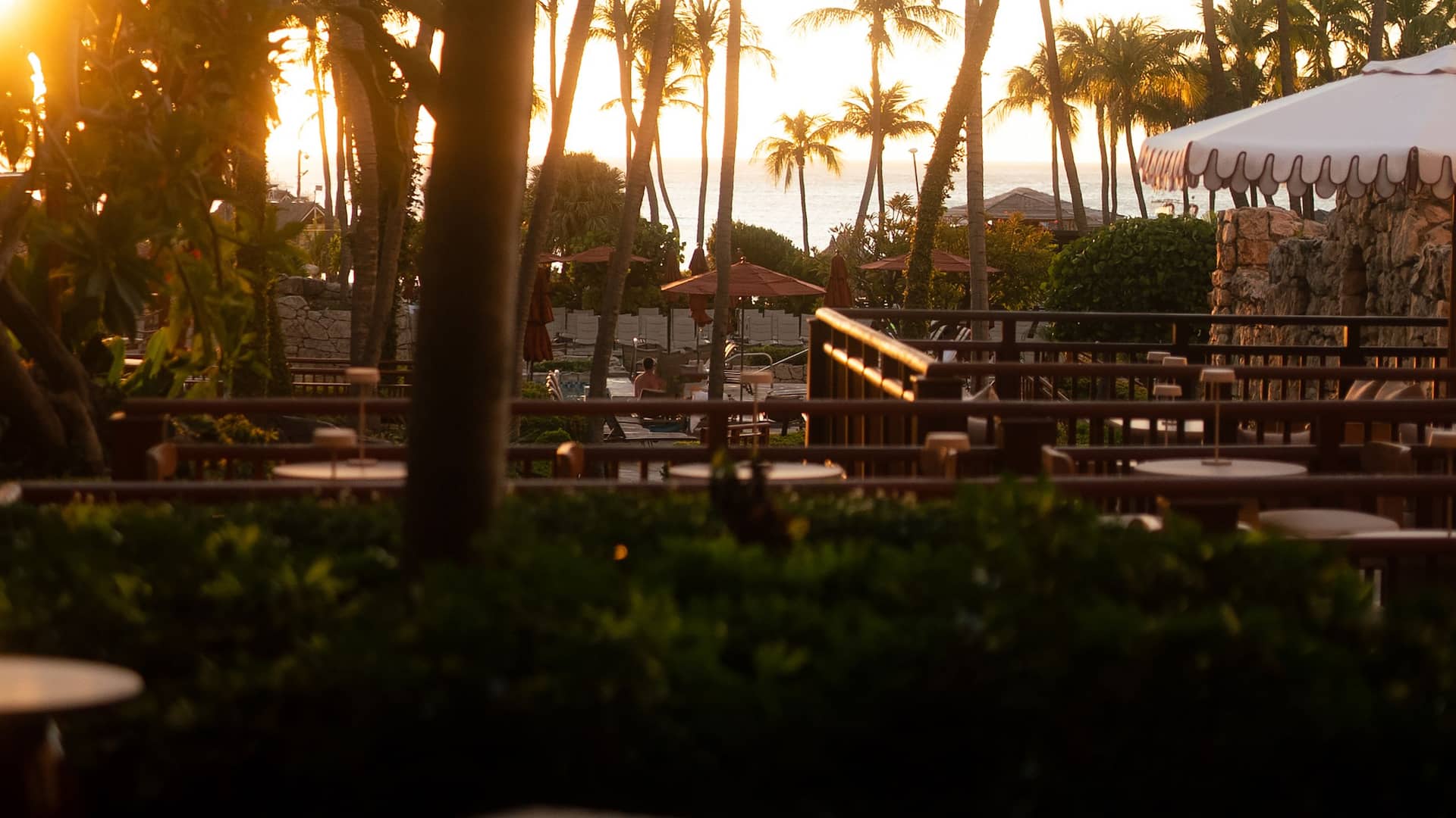 Hyatt Regency Aruba Resort Spa and Casino Lobby Sunset