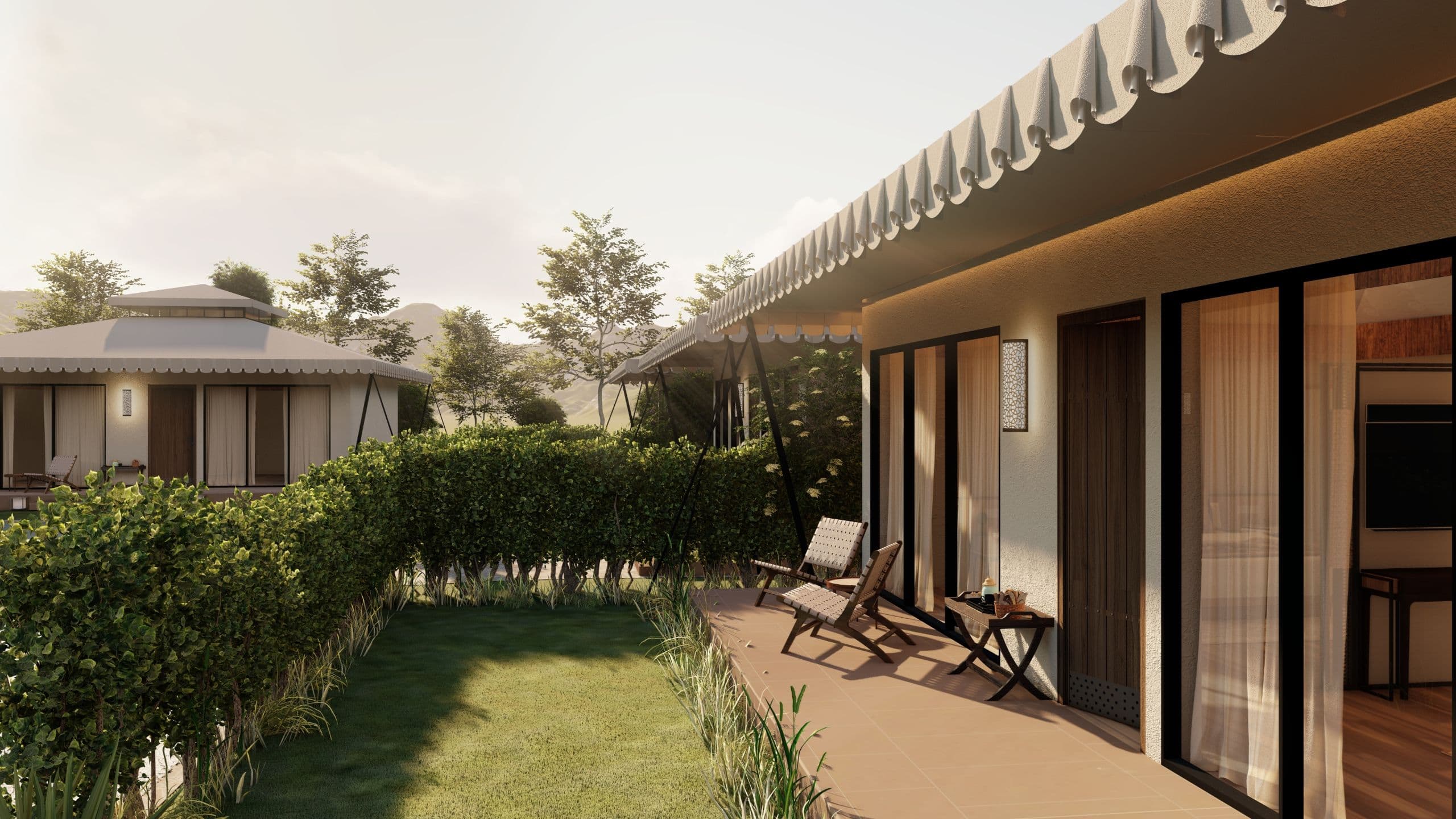 Alila Fort Bishangarh Entrance Of Tented Suite