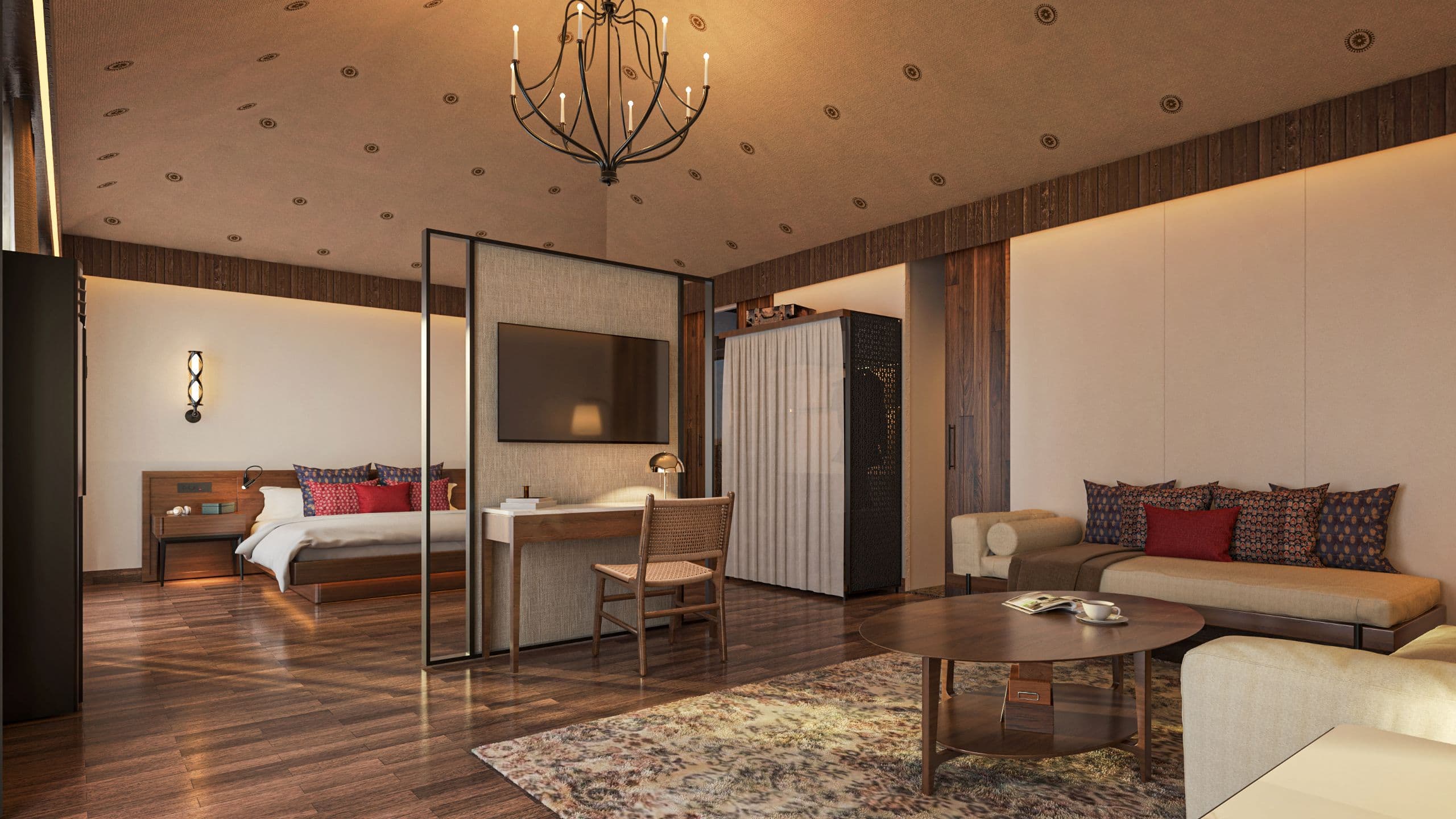 Alila Fort Bishangarh Side View Of Seating Area