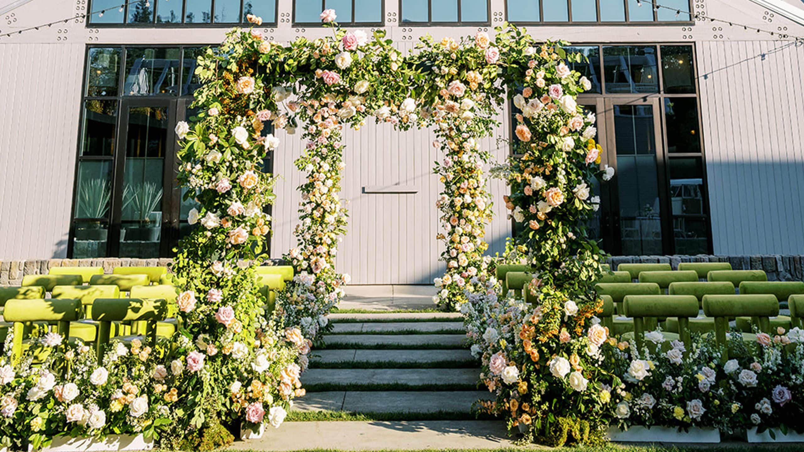 Alila Napa Valley Acacia Lawn Wedding Ceremony Arch