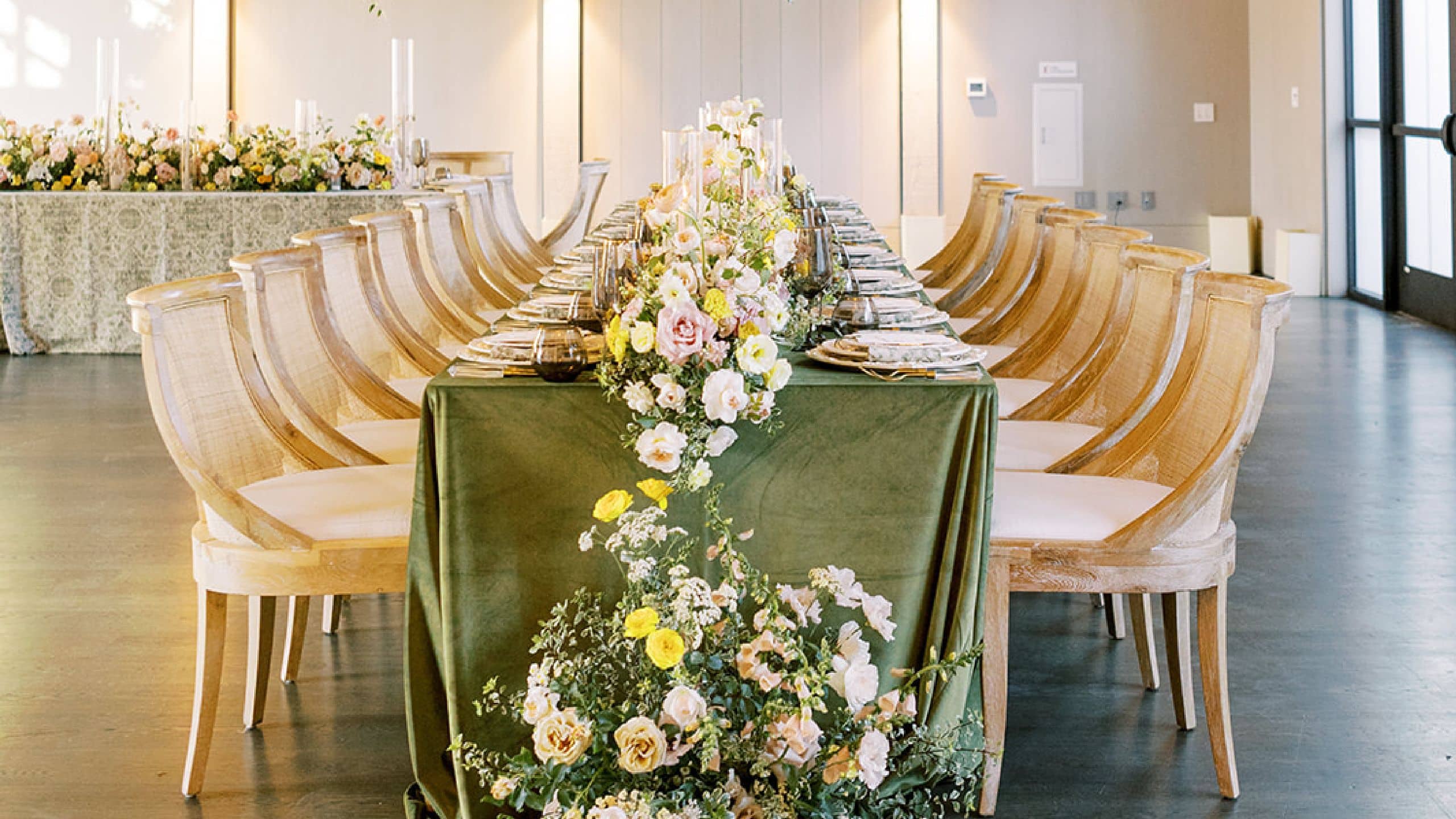 Alila Napa Valley Acacia Barn Wedding Reception Table Full View