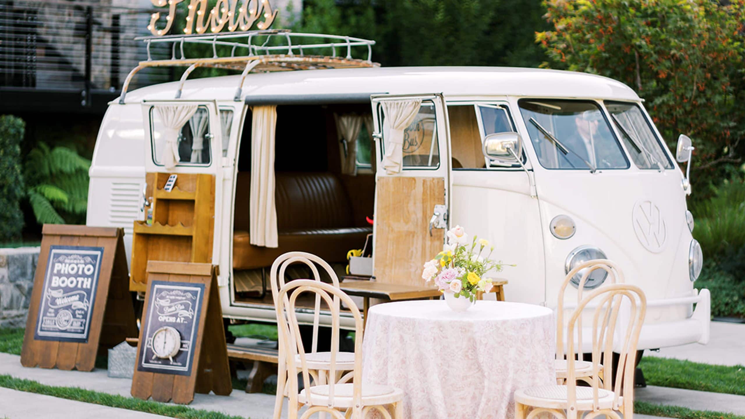 Alila Napa Valley Wedding Photobooth Van