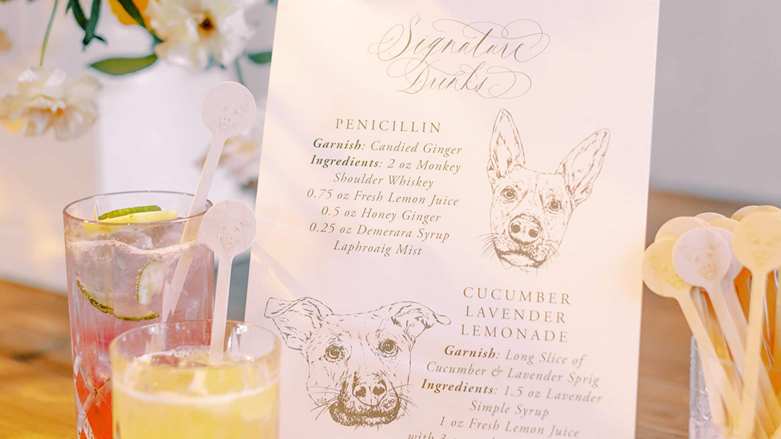 Alila Napa Valley Wedding Reception Specialty Cocktails