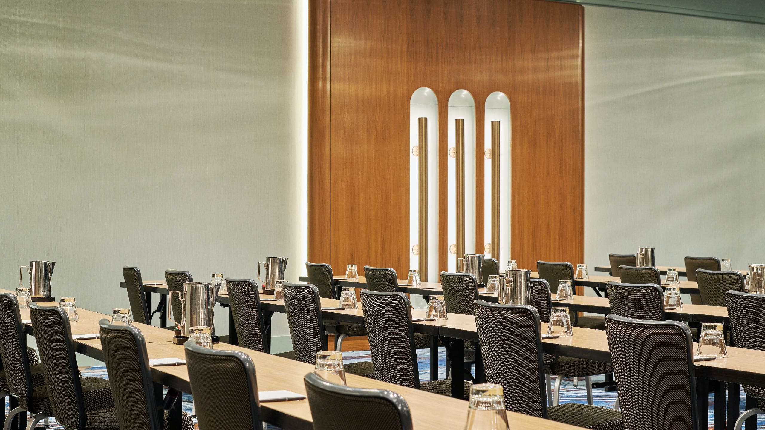 Hyatt Centric Chicago Magnificent Mile Grand Ballroom Classroom Setup