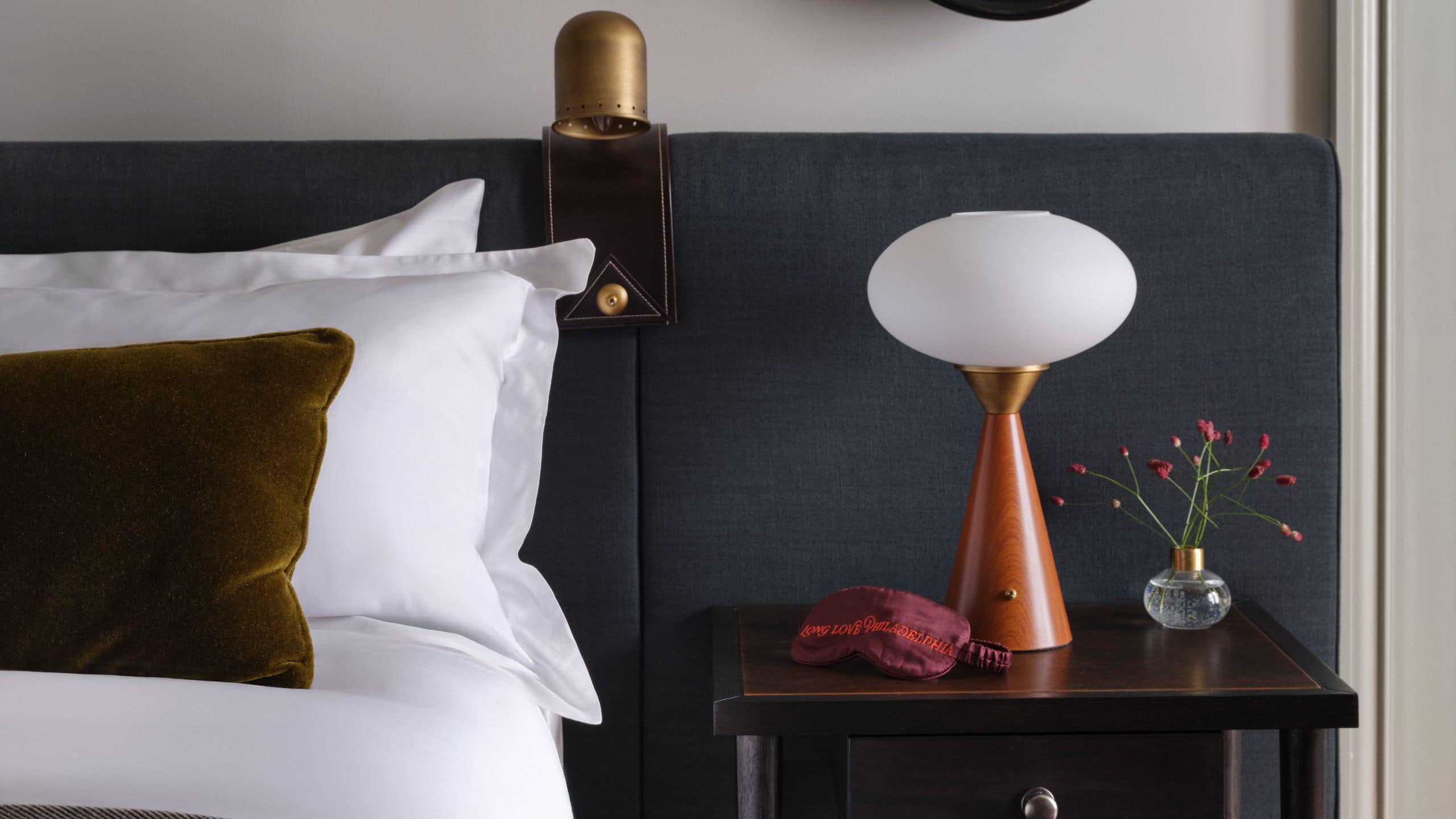 The Bellevue Hotel King Bed Side Table Details