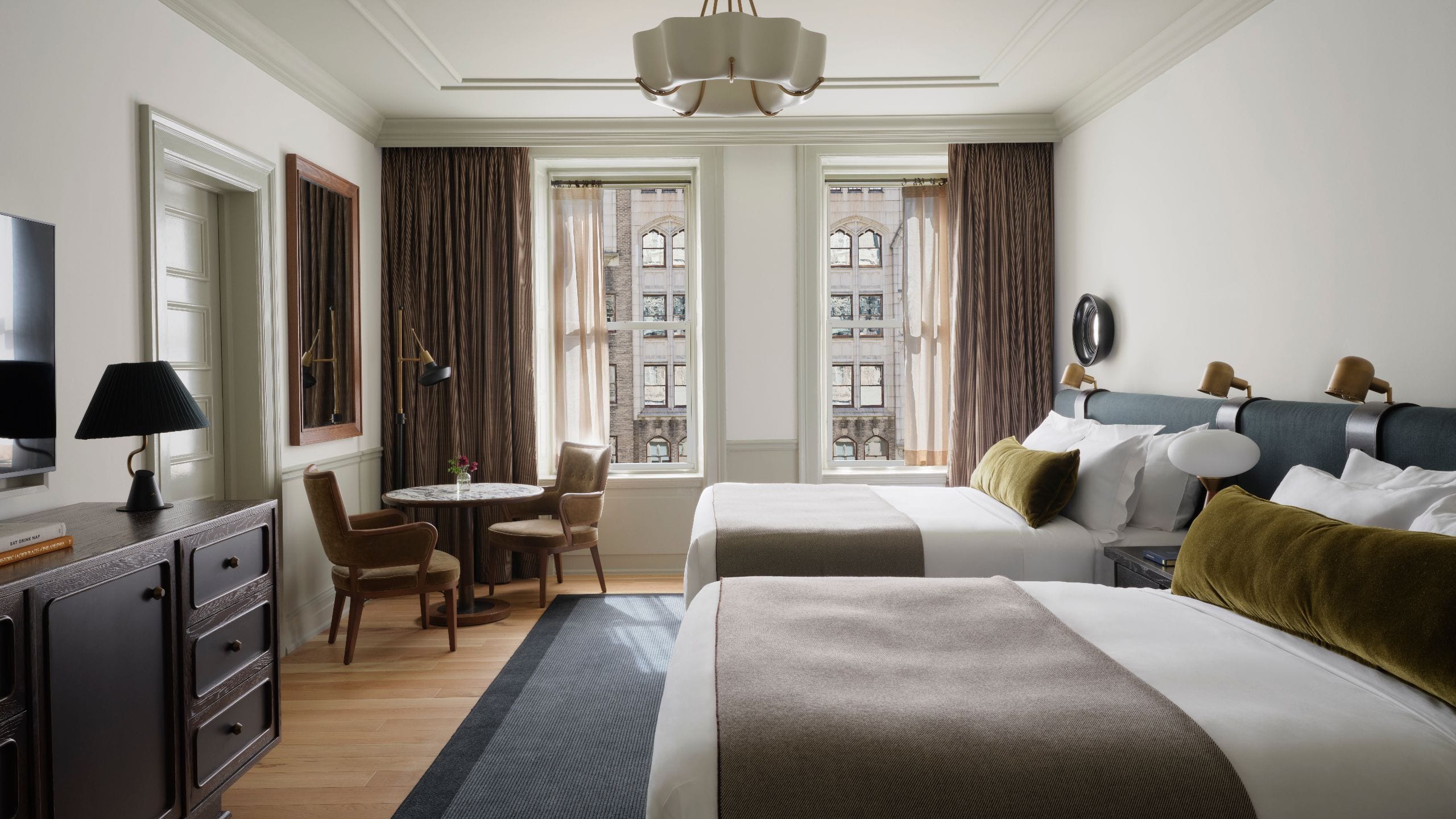 The Bellevue Hotel Two Queen Beds Open Window View