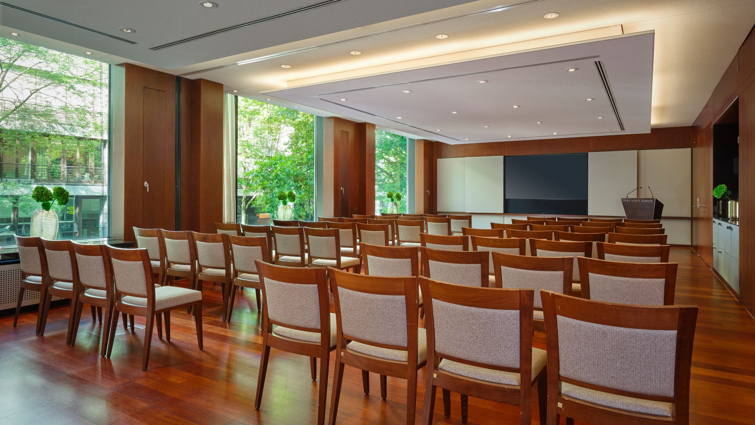 2 of 4 Park Hyatt Zurich Boardroom Theatre Setup