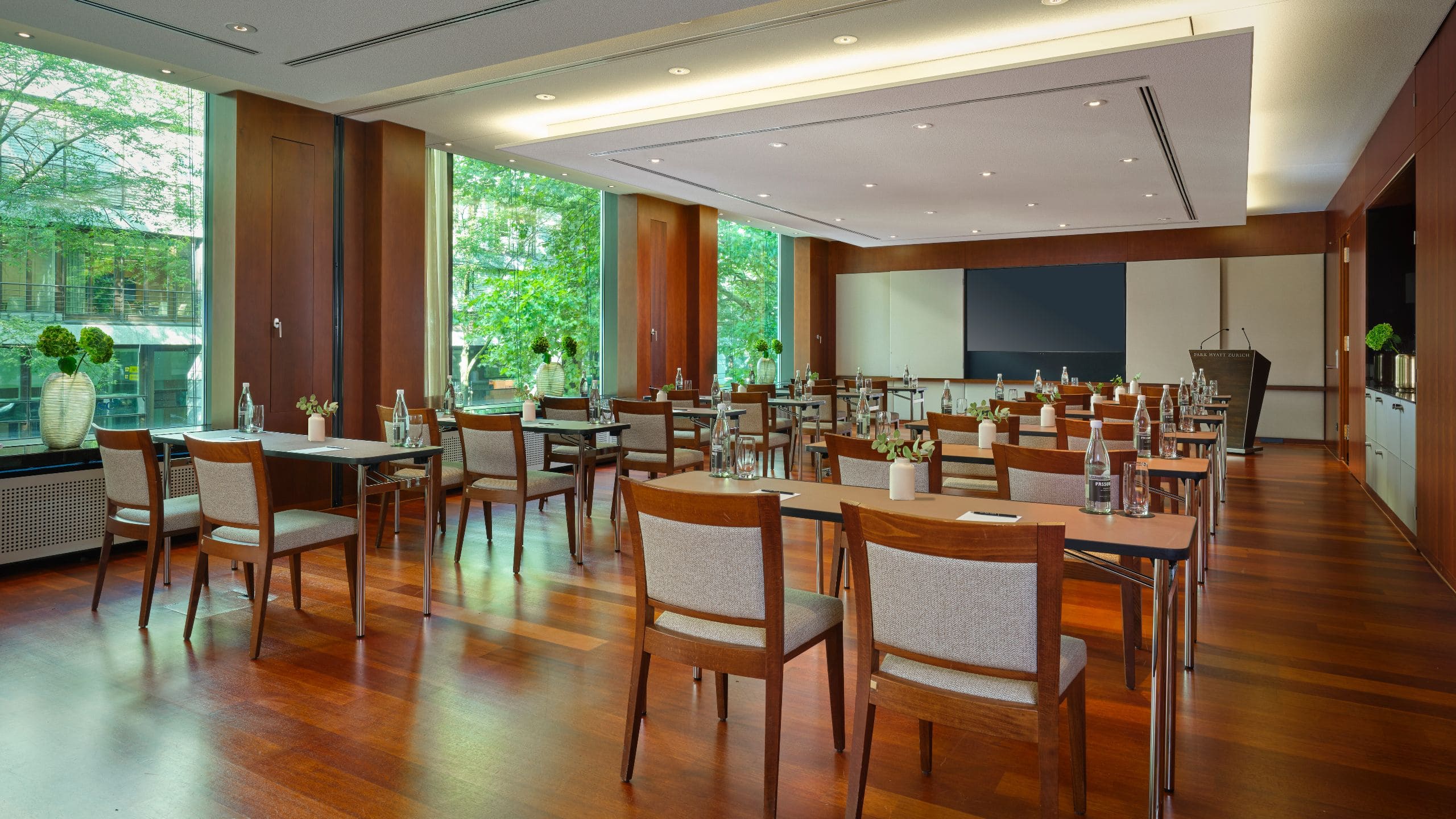 1 of 4 Park Hyatt Zurich Boardroom Classroom Setup