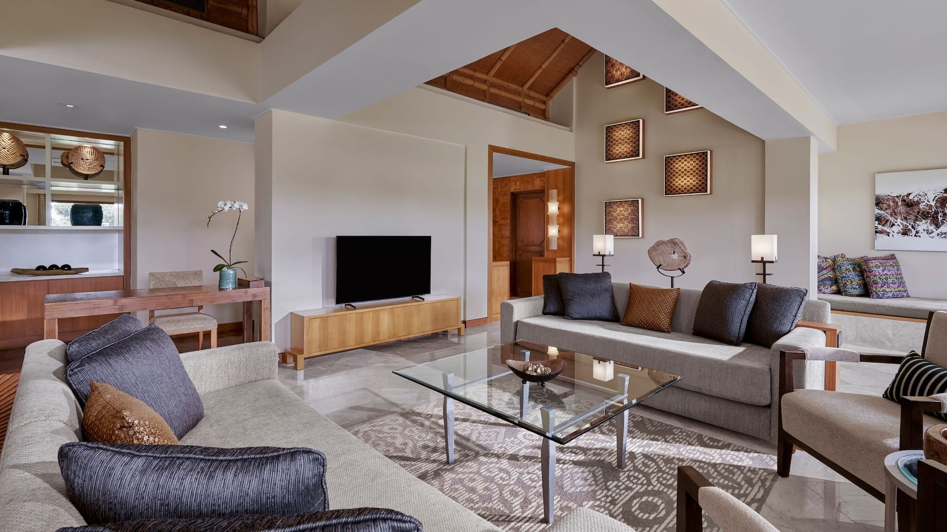 Grand Hyatt Bali Villa Belibis Living Room Setup