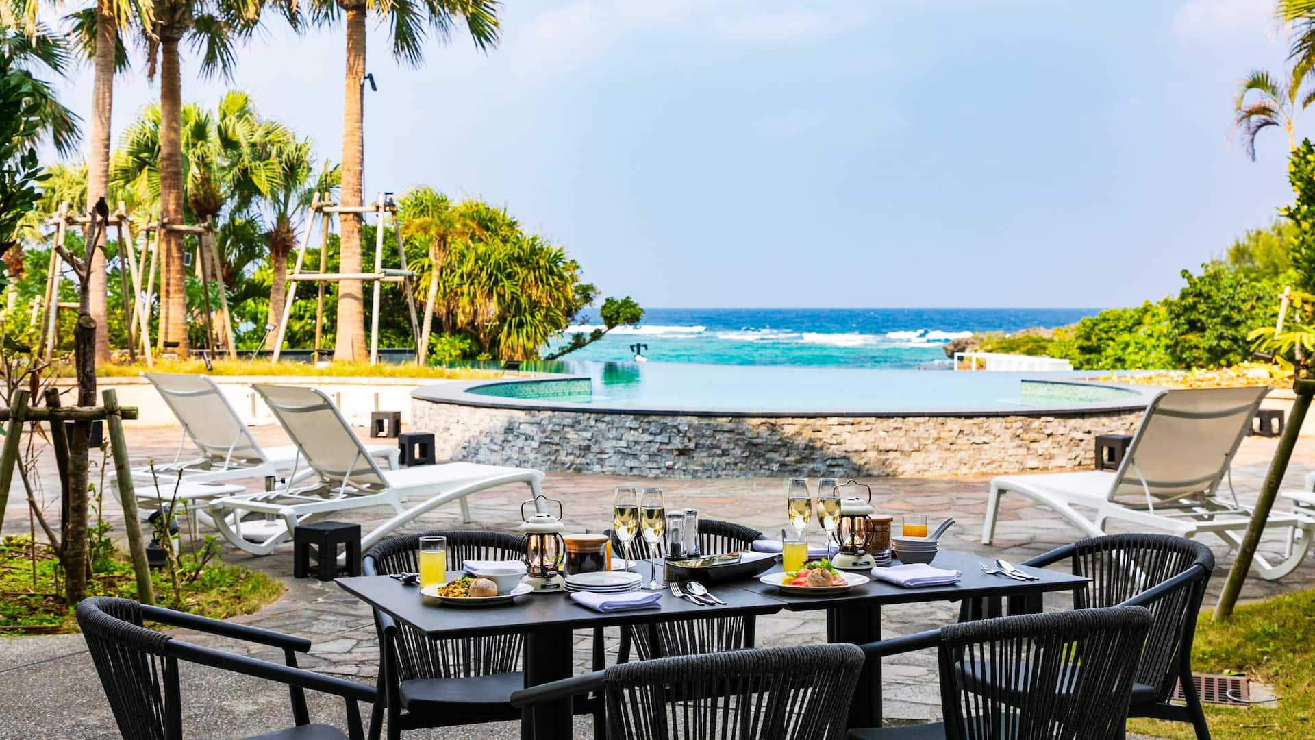 Hyatt Regency Seragaki Island, Okinawa Poolside Party Daytime
