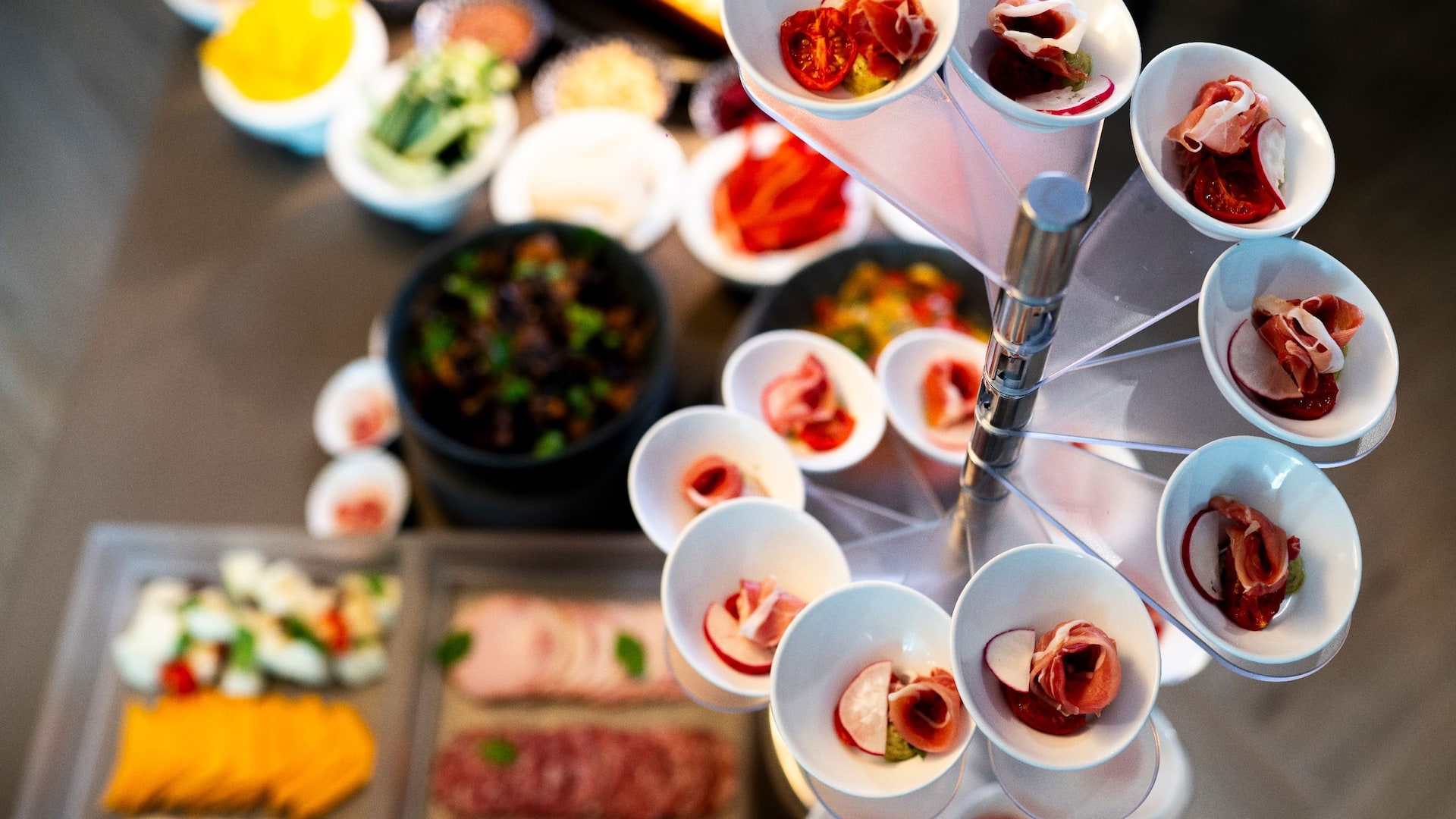 Hyatt Regency Malta Appetizers At Canape Tower Regency Club