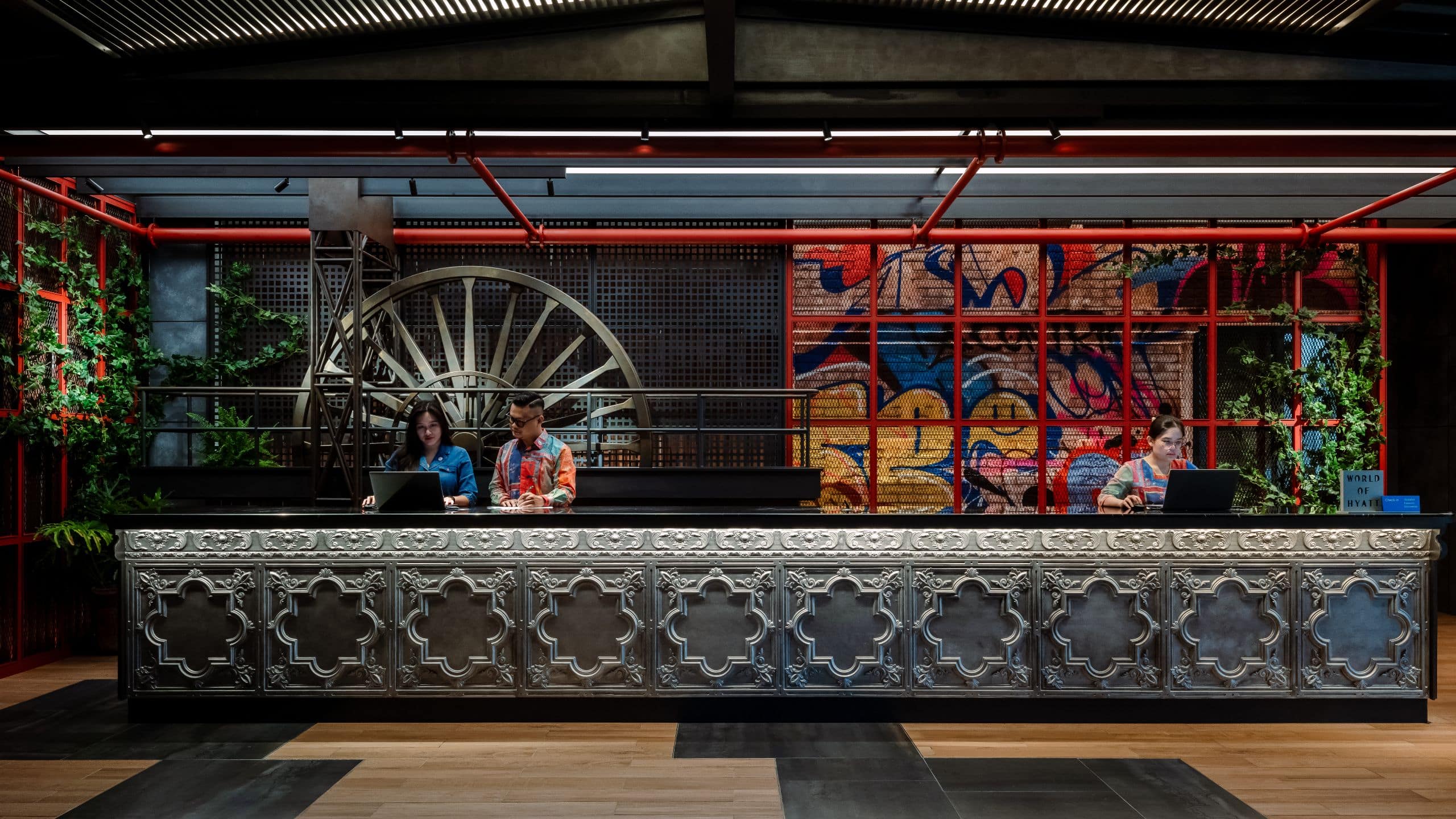 Hyatt Centric City Centre Kuala Lumpur Reception Counter With Talent