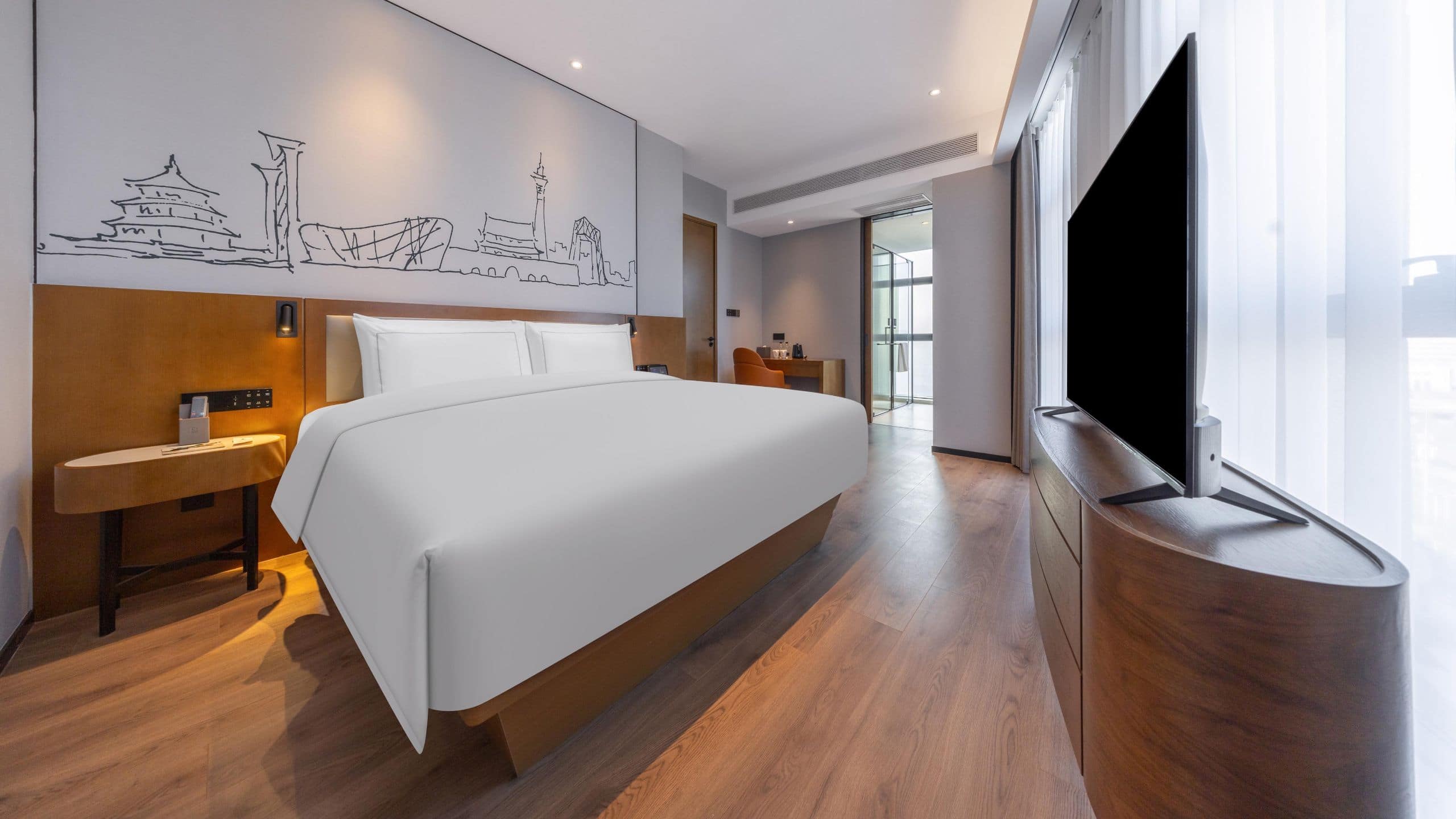 UrCove Beijing Tiantan Hospital Advanced Business Park Executive Suite Bed