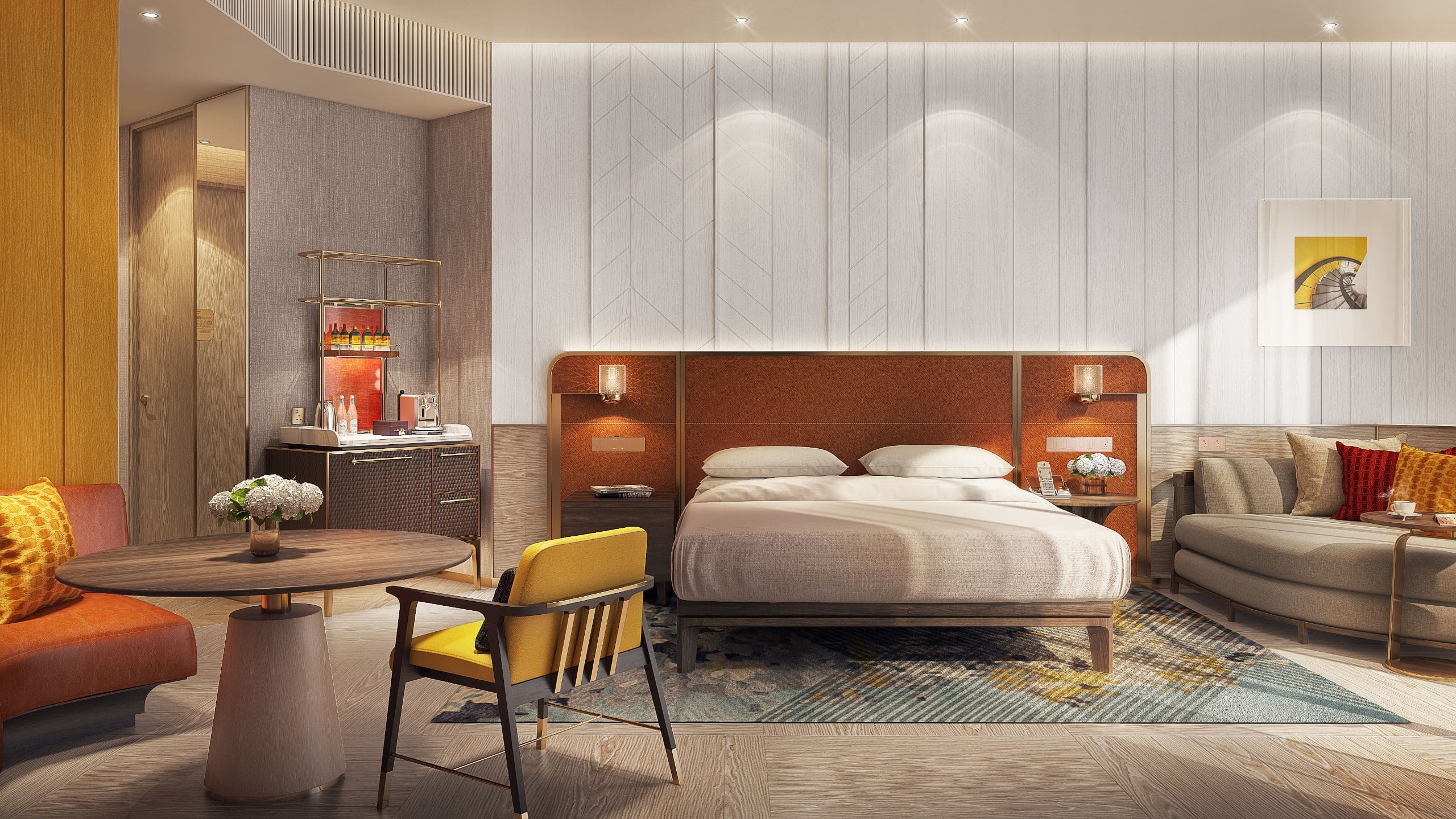 Andaz One Bangkok King Guestroom Bedroom