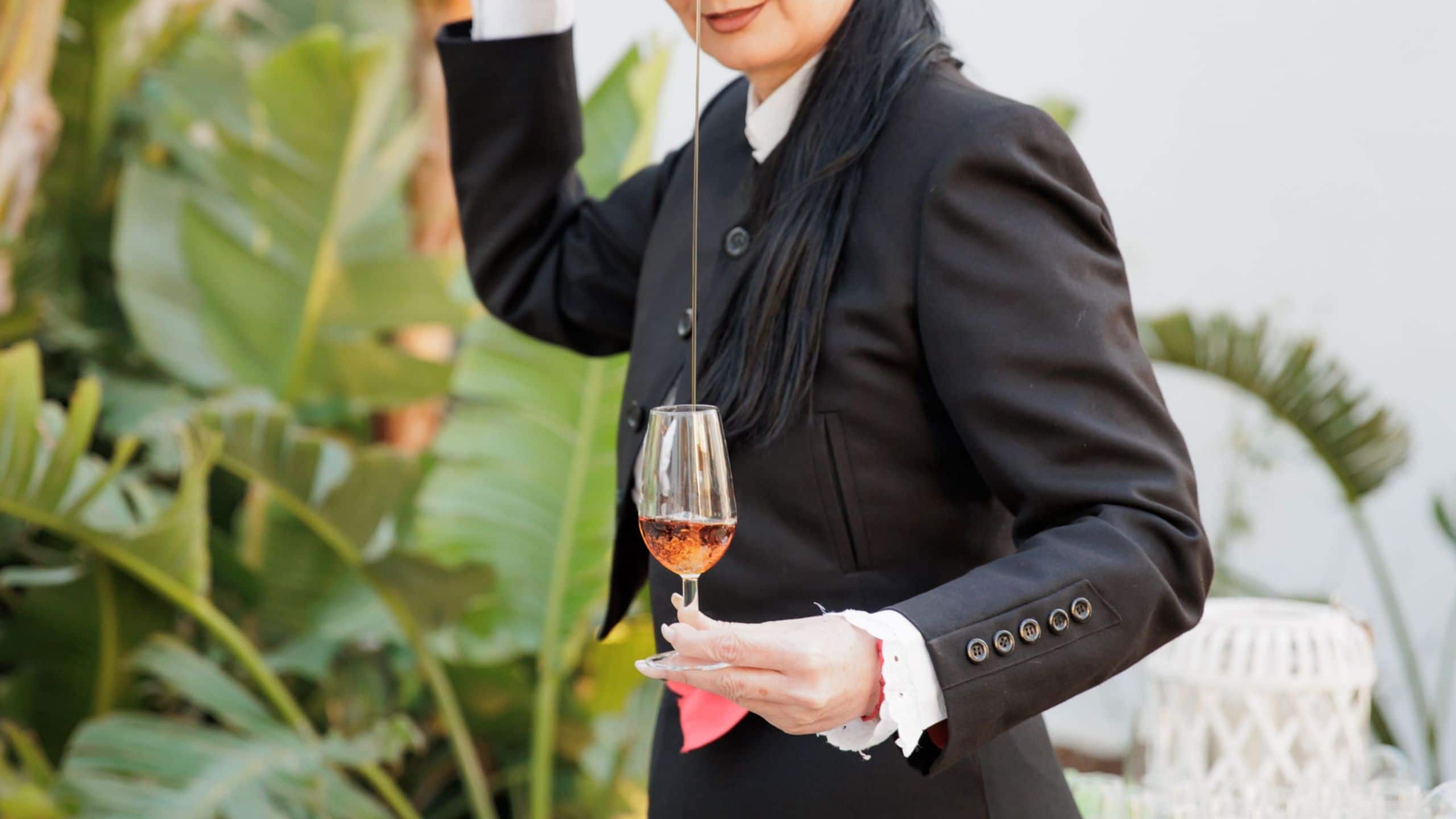 La Zambra Resort Wine Pouring