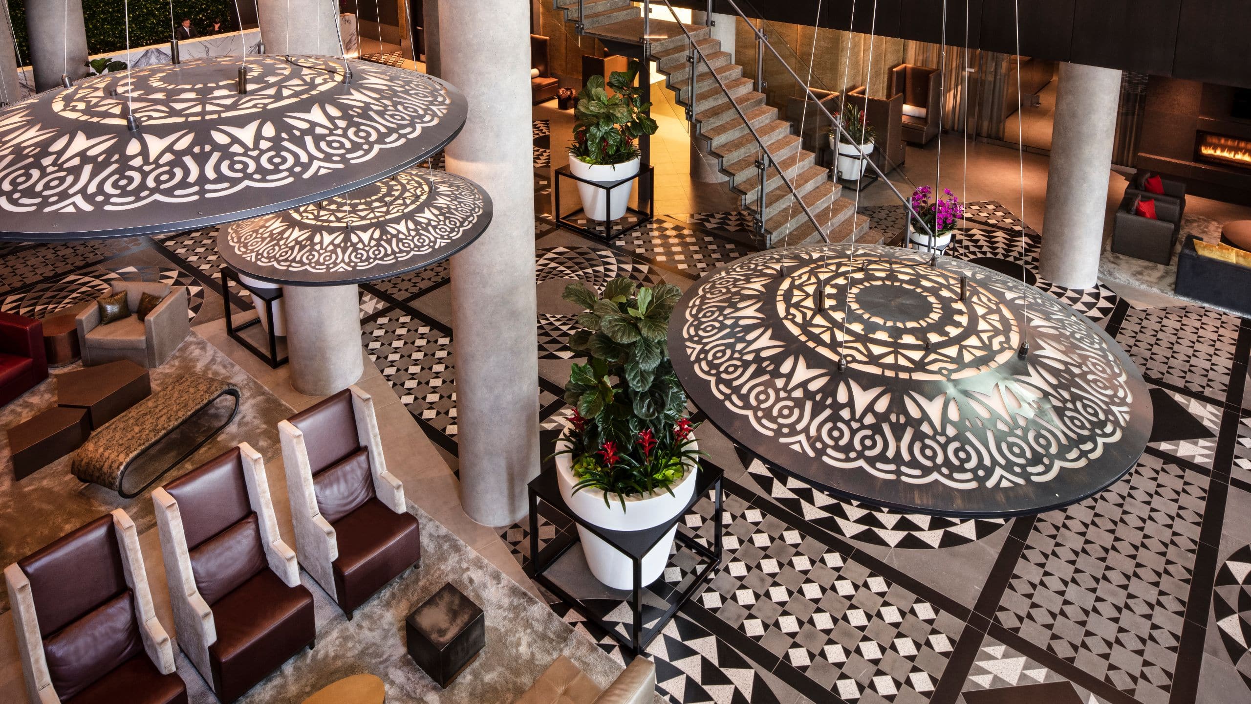 Hotel X Toronto Lobby High Angle