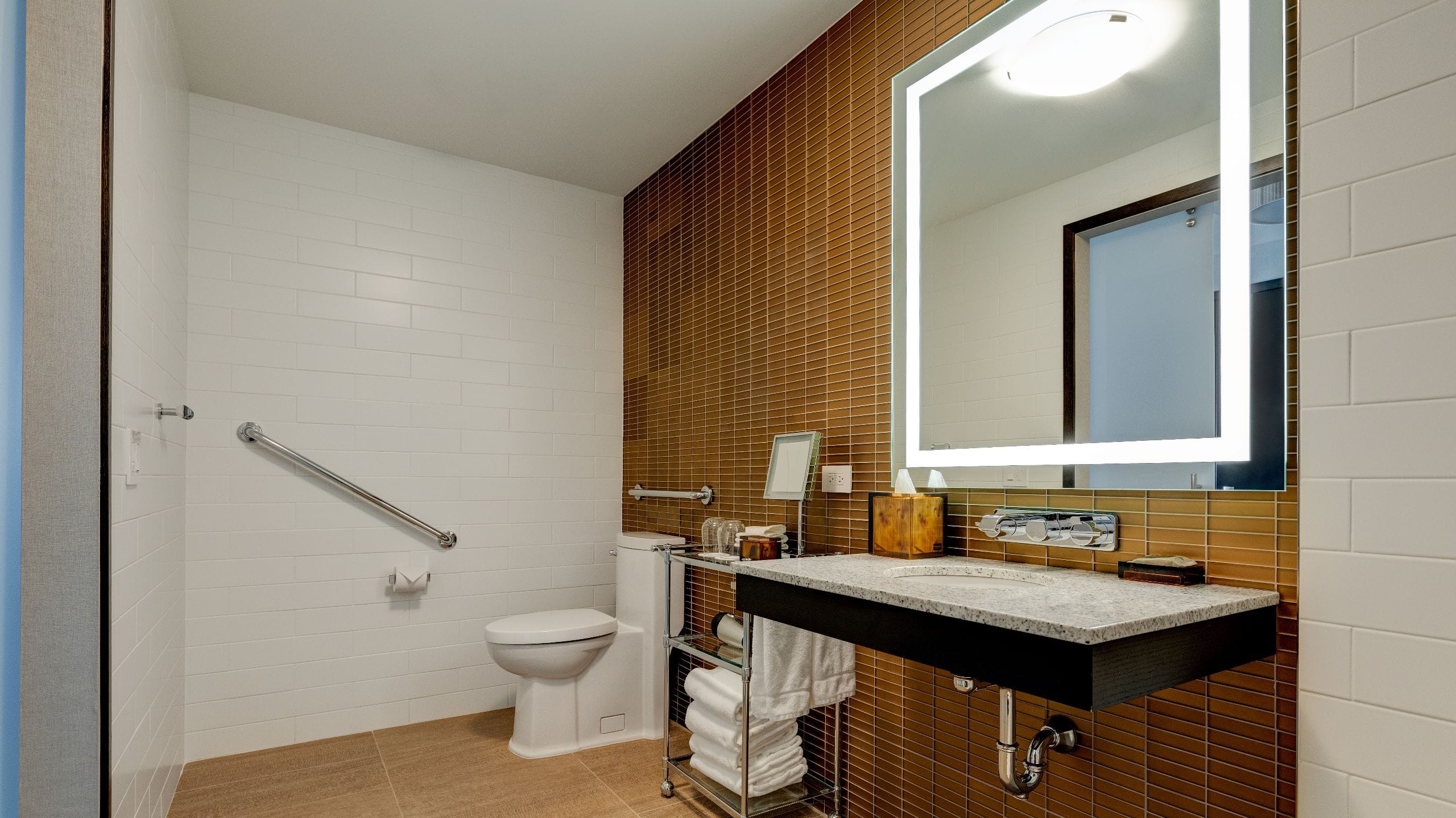 4 de 4 Hotel X Toronto Two Queen Beds Deluxe Assceible Shower Bathroom