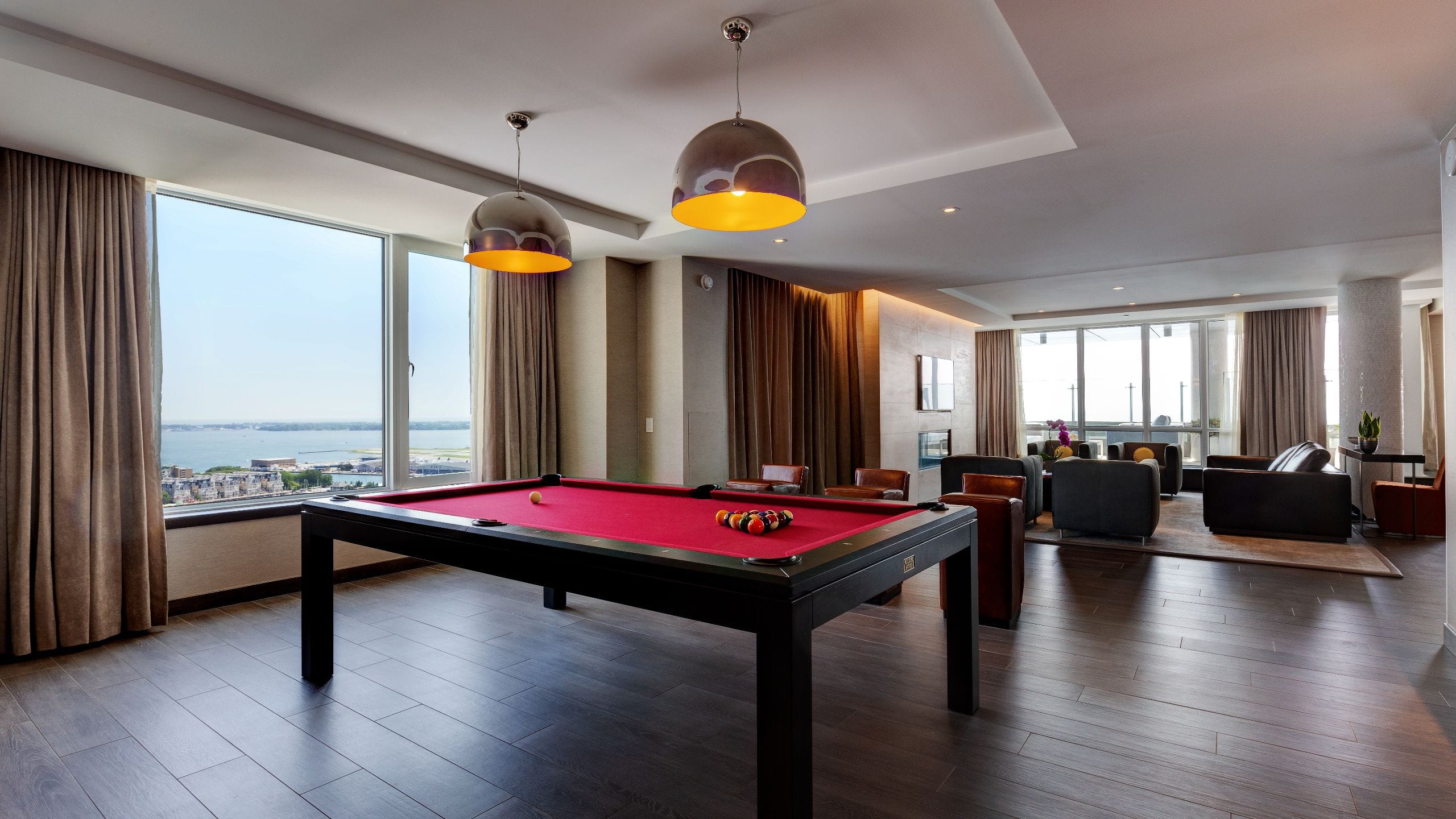 Hotel X Toronto Presidential Suite Pool Table Window View