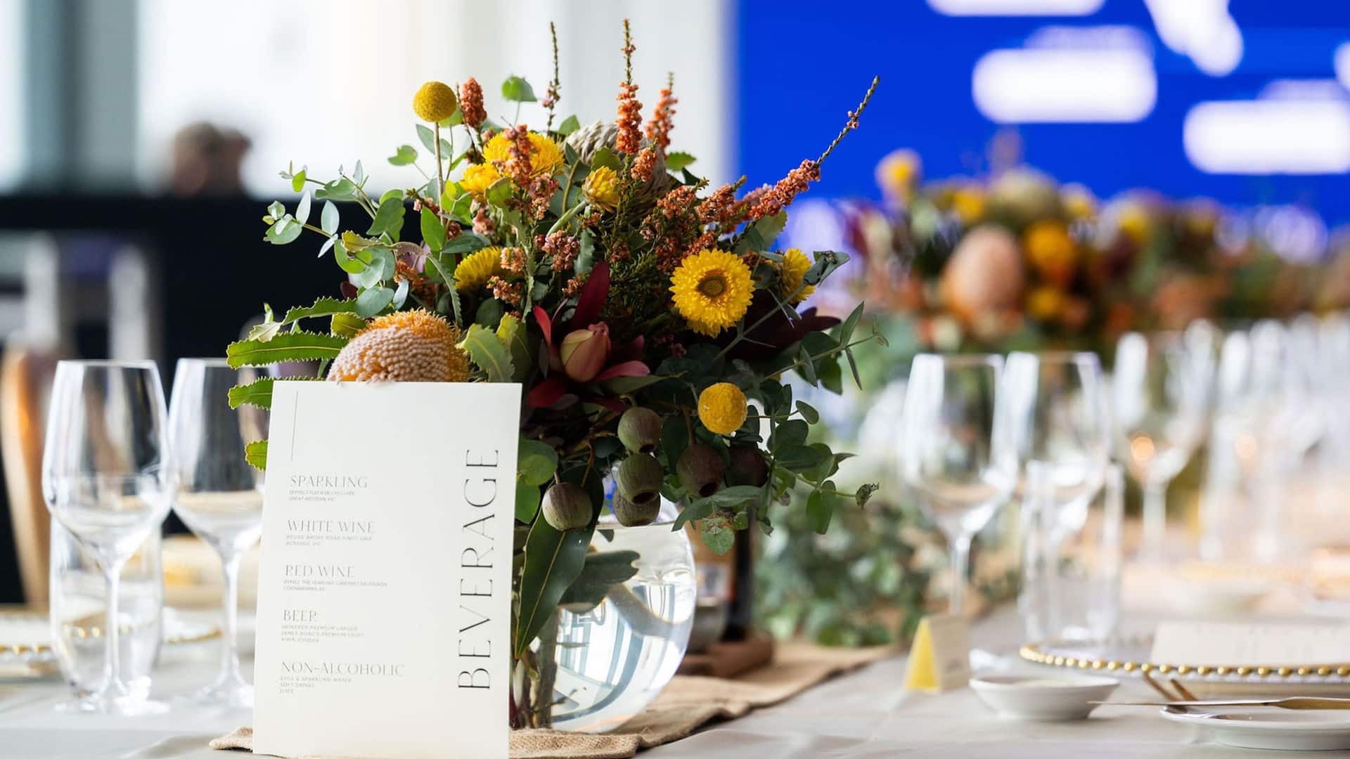 Hyatt Regency Sydney Upper Deck Table Setup