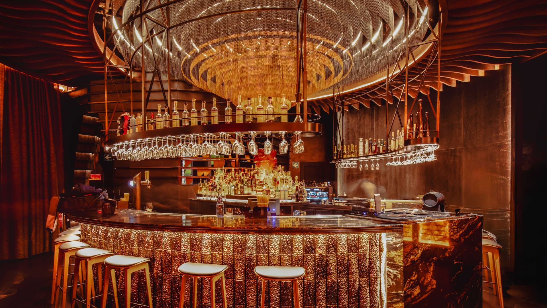 5 of 7 Grand Hyatt Barcelona Lena-Bar-With-Seating-And-Glasses.jpg