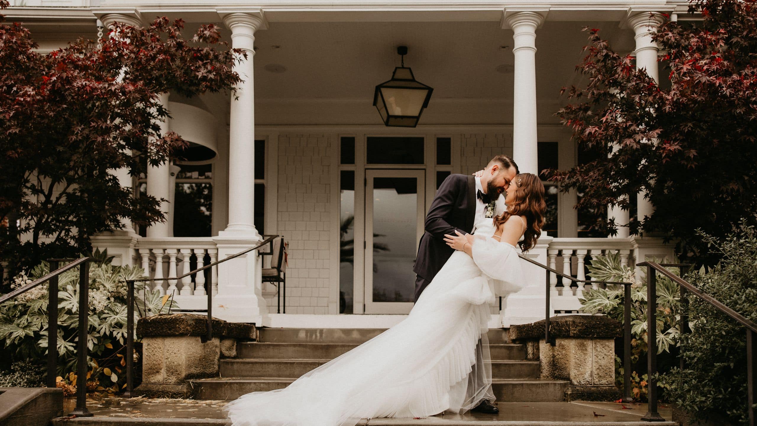 Alila Napa Valley Wedding Couple Kiss At Ceremony