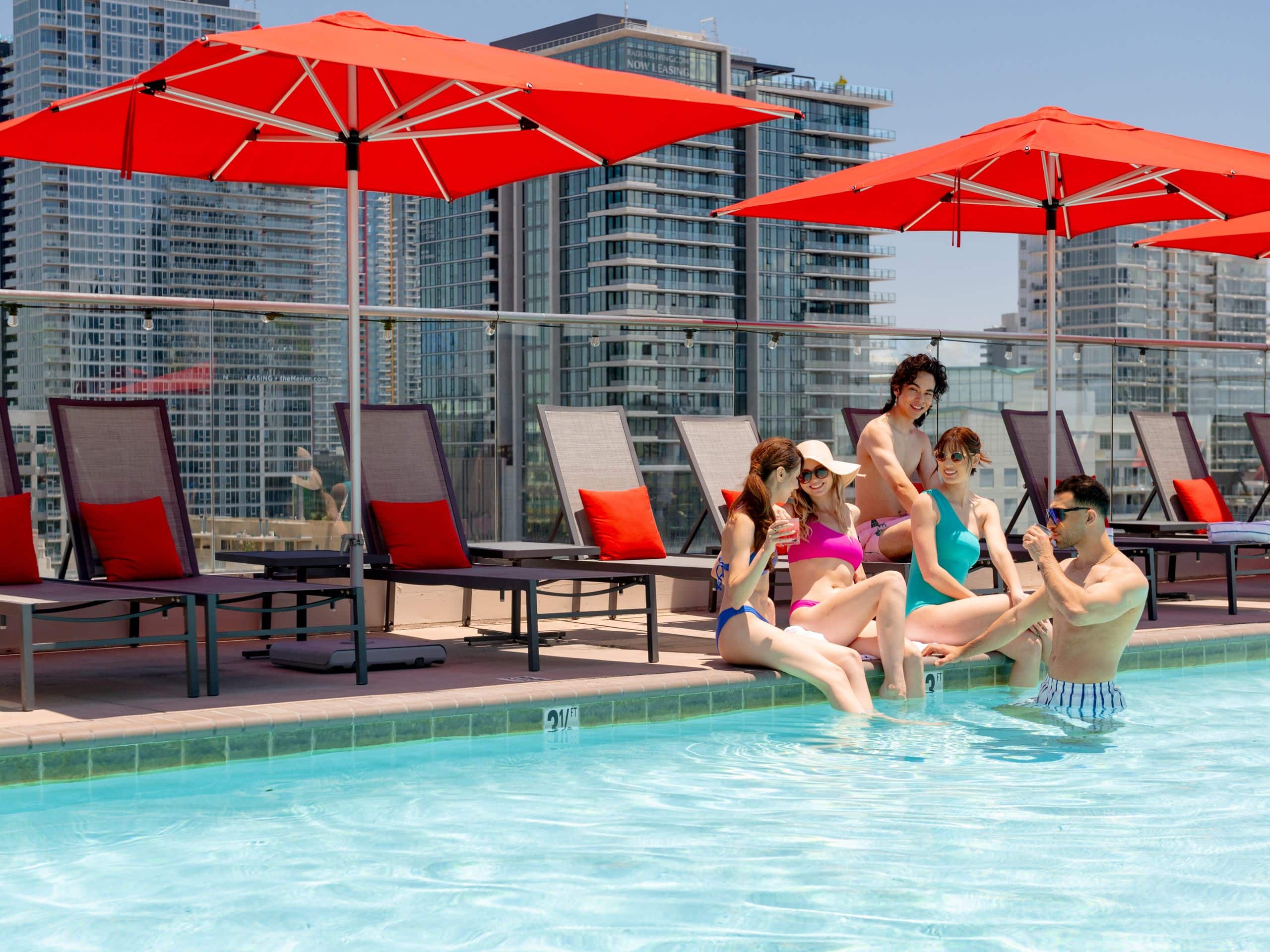 Andaz San Diego Friend Group Poolside