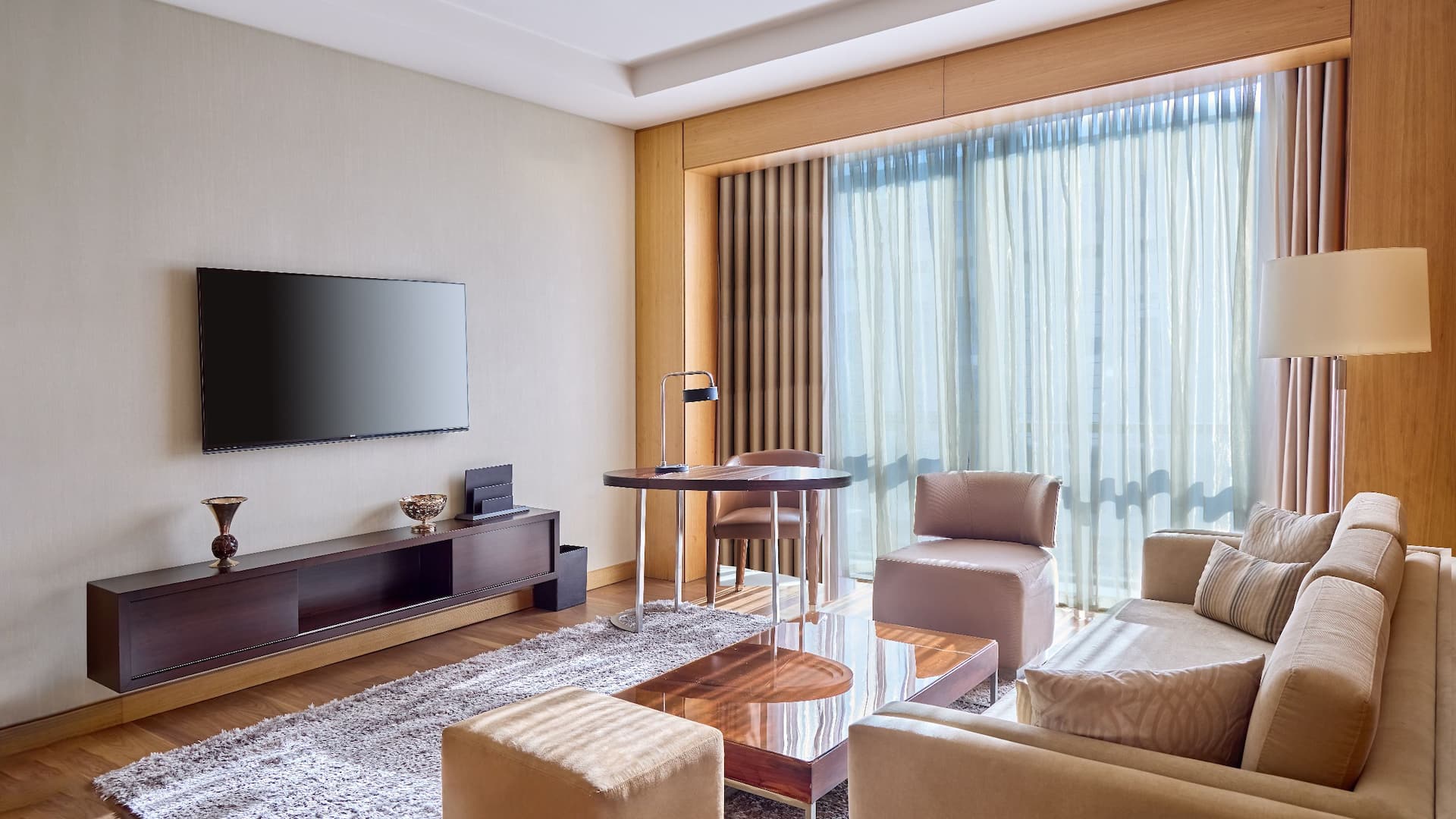 Hyatt Regency Tashkent Regency Suite King Living Room Television
