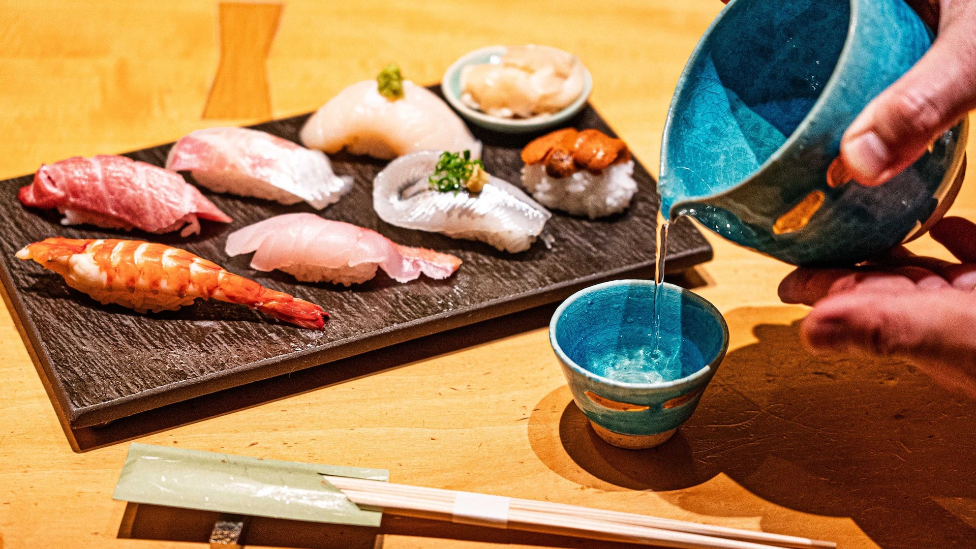 3 of 4 Hyatt Regency Hakone Resort and Spa Dining Room Sushi Sake Pairing