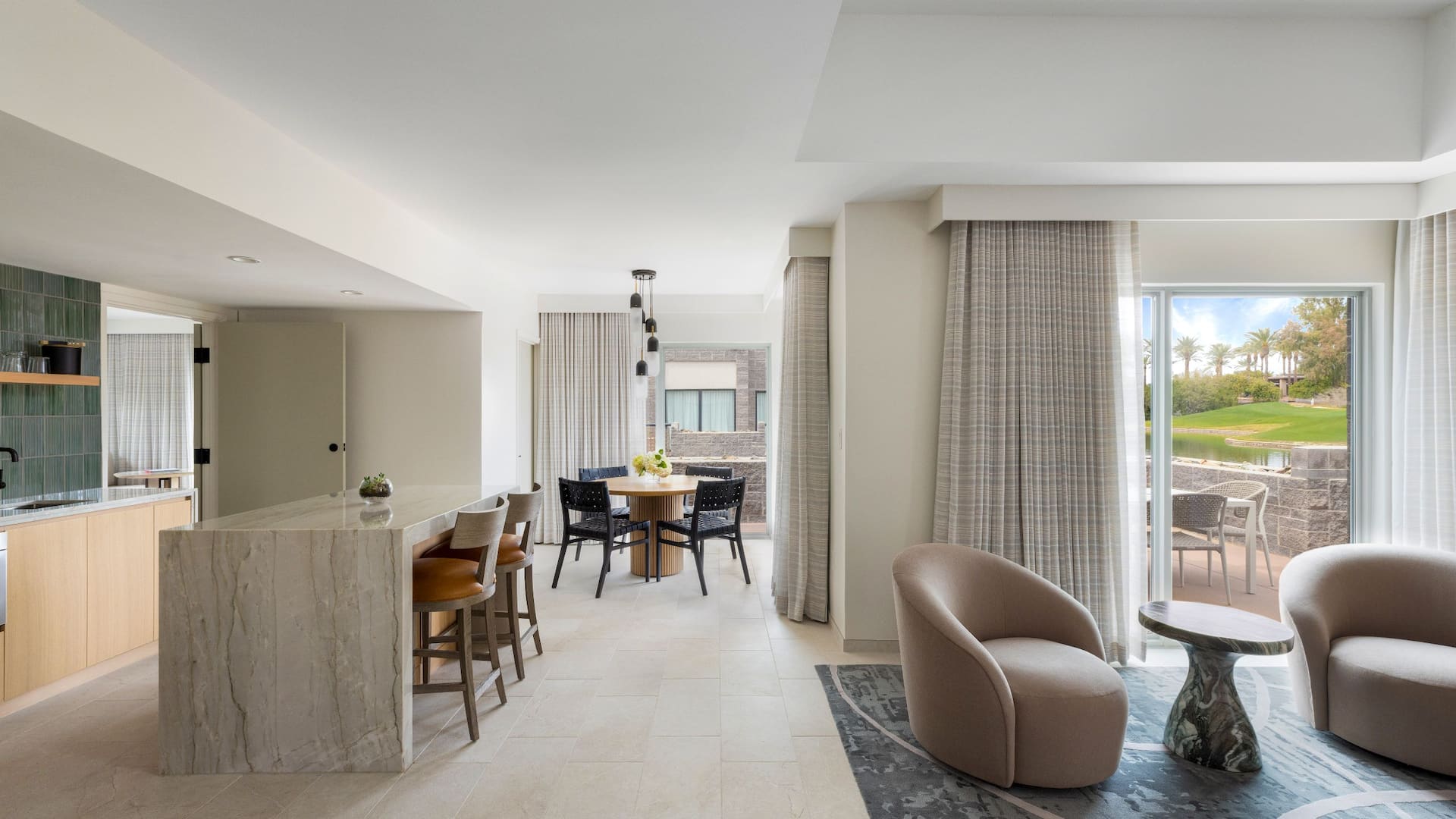 1 of 9 Grand Hyatt Scottsdale Resort Casita Living Dining And Kitchen