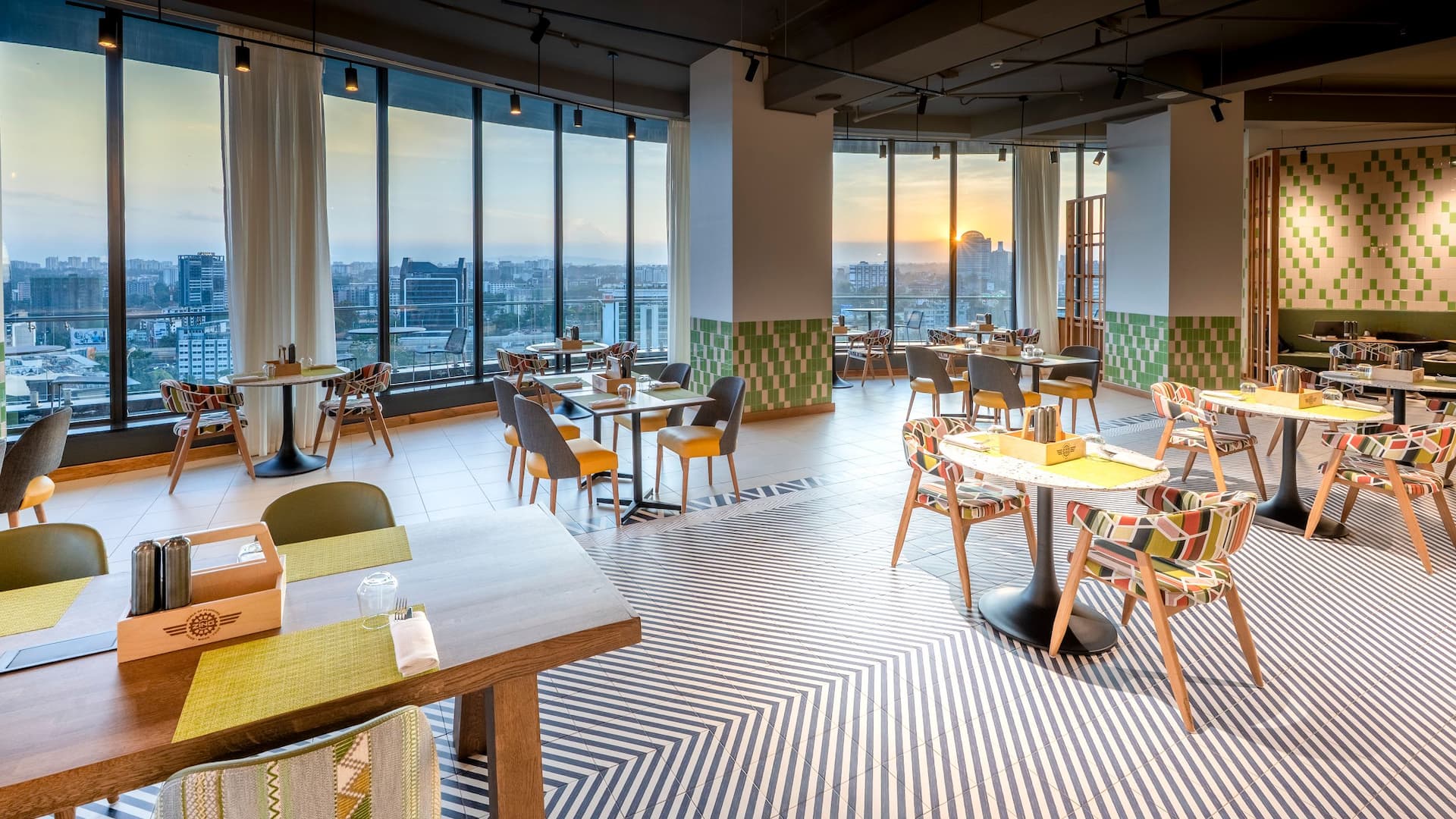 2 of 4 Hyatt Place Nairobi Westlands Zing Restaurant Sunset