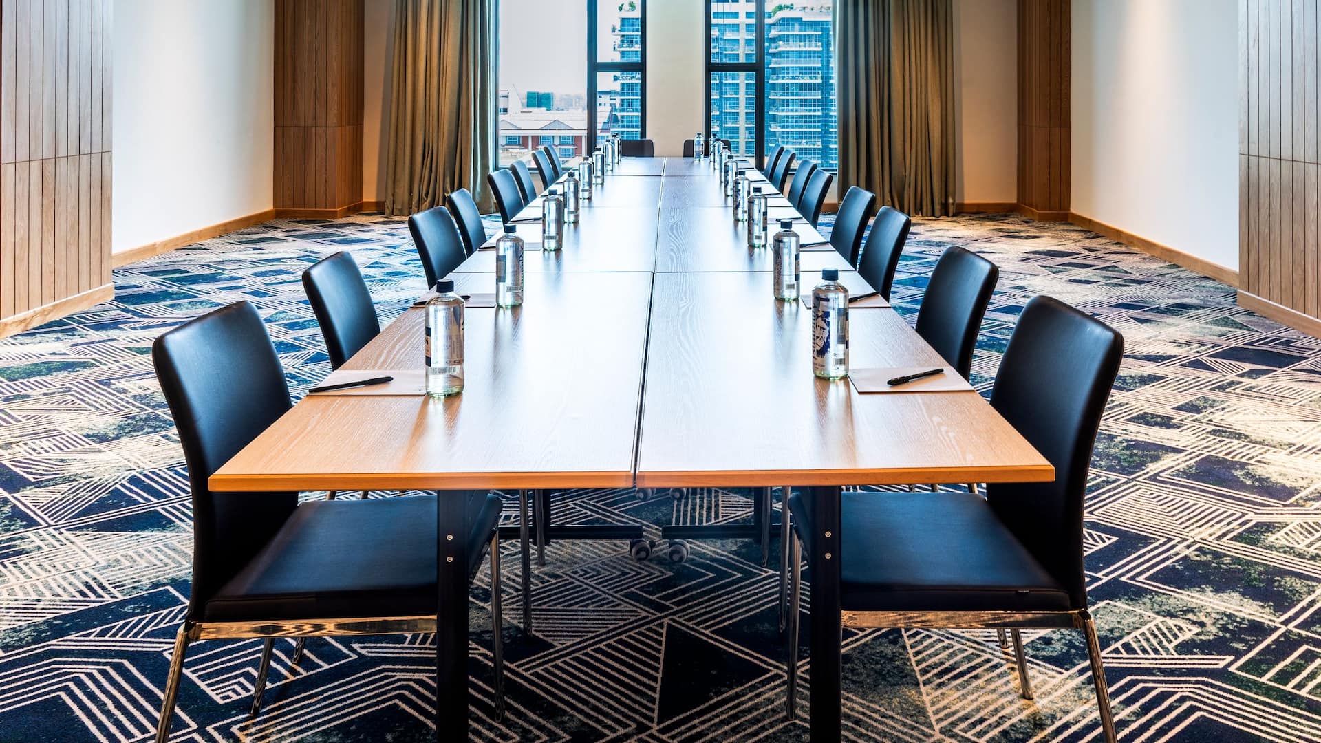 1 of 2 Hyatt Place Nairobi Westlands Meeting Room Boardroom Setup With Window