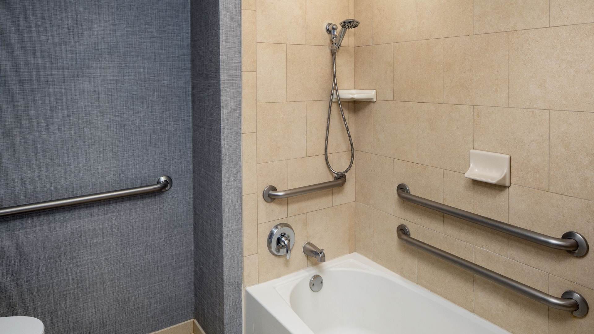 2 of 5 Hyatt Place Lake Mary/Orlando-North Accessible Queen Tub Bathroom