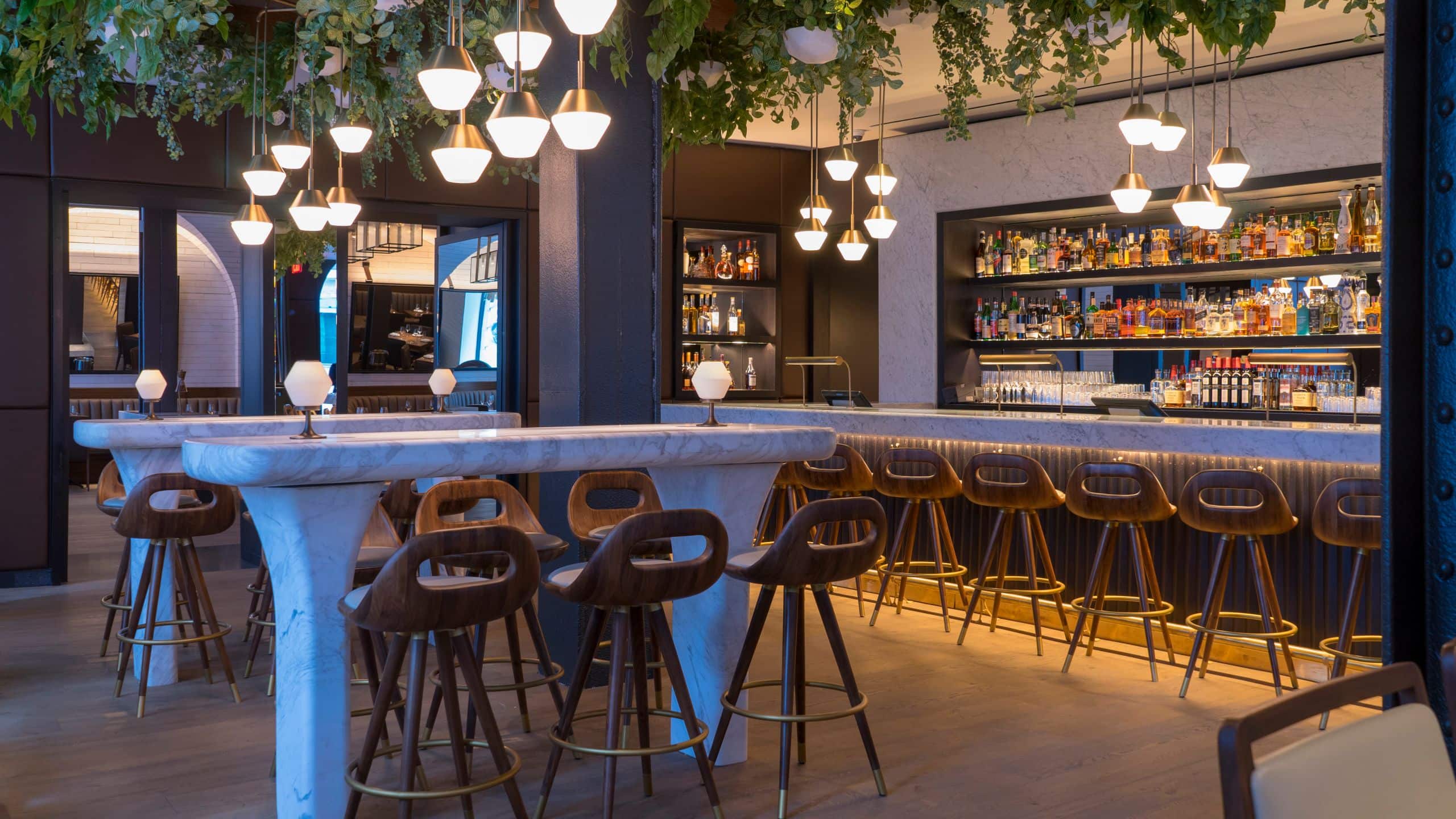 Hotel Seville NoMad Scarpetta Bar Lights On