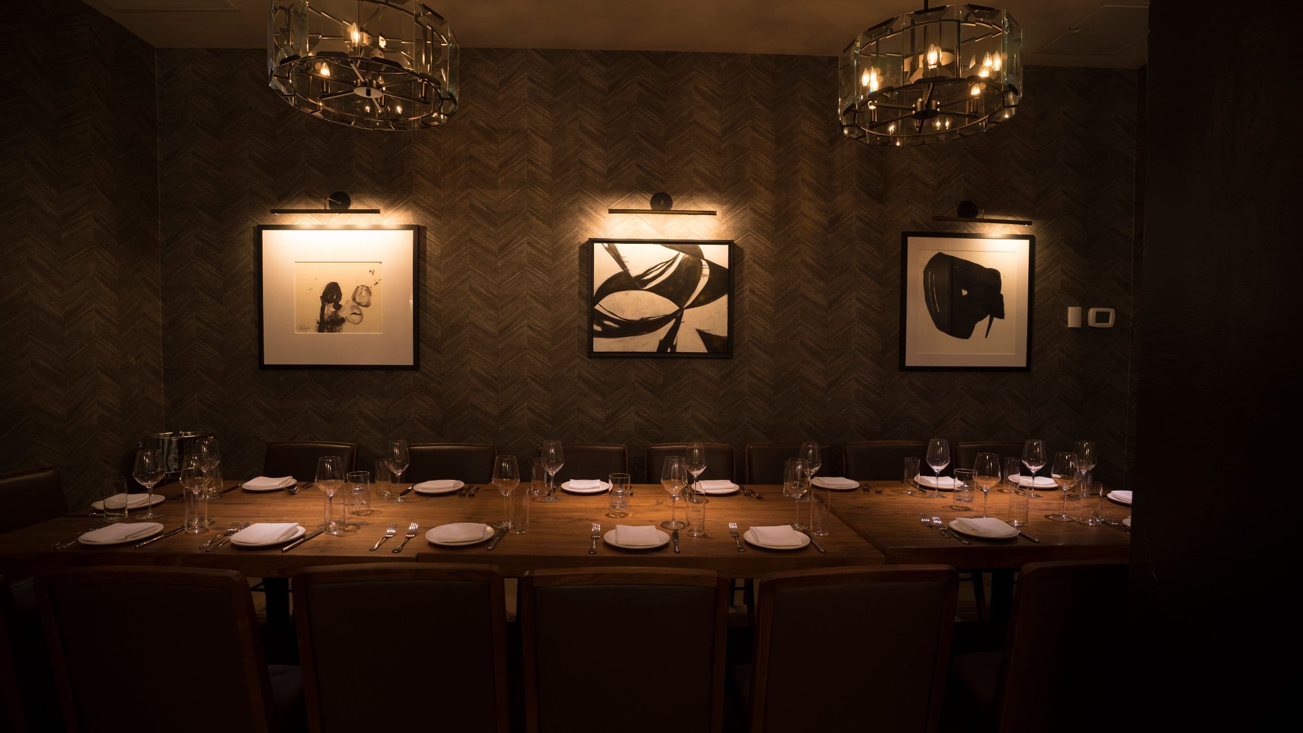 Hotel Seville NoMad Scarpetta Long Table Wide Angle