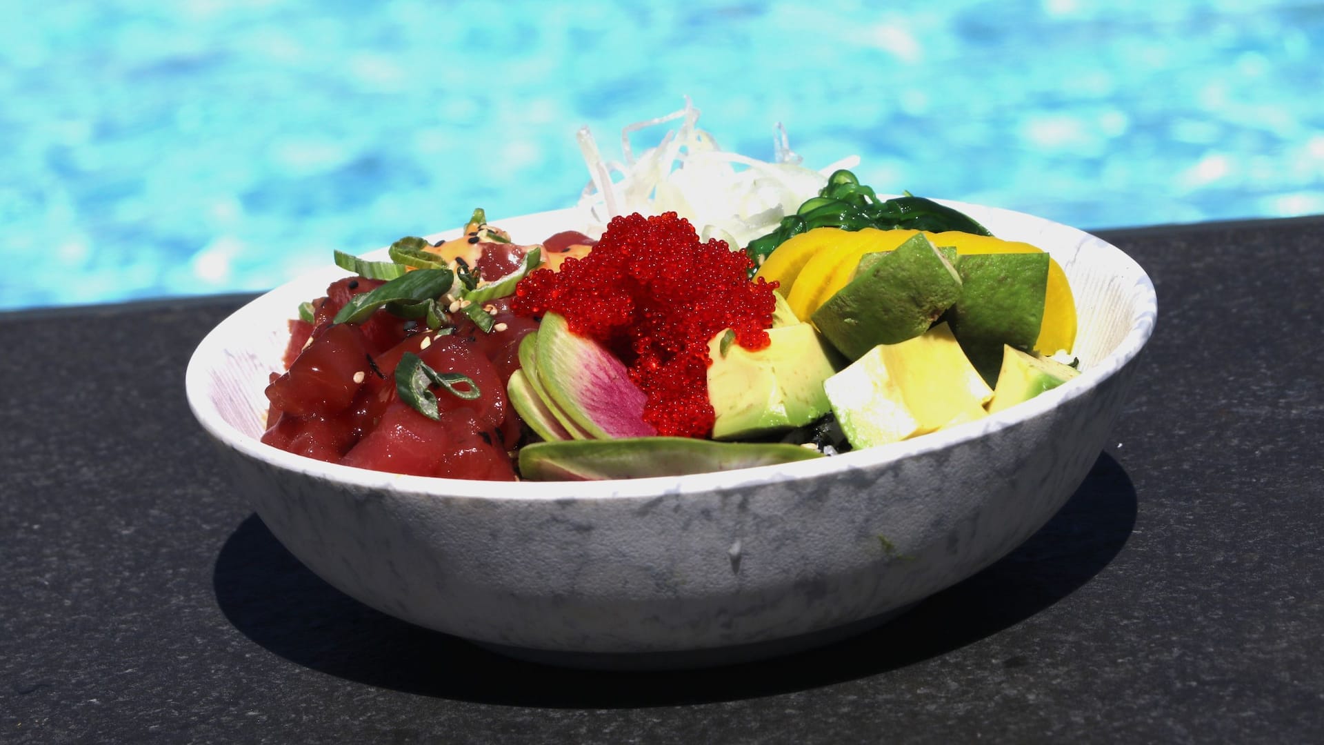 Hyatt Regency Newport Beach Pool Menu Poke Bowl