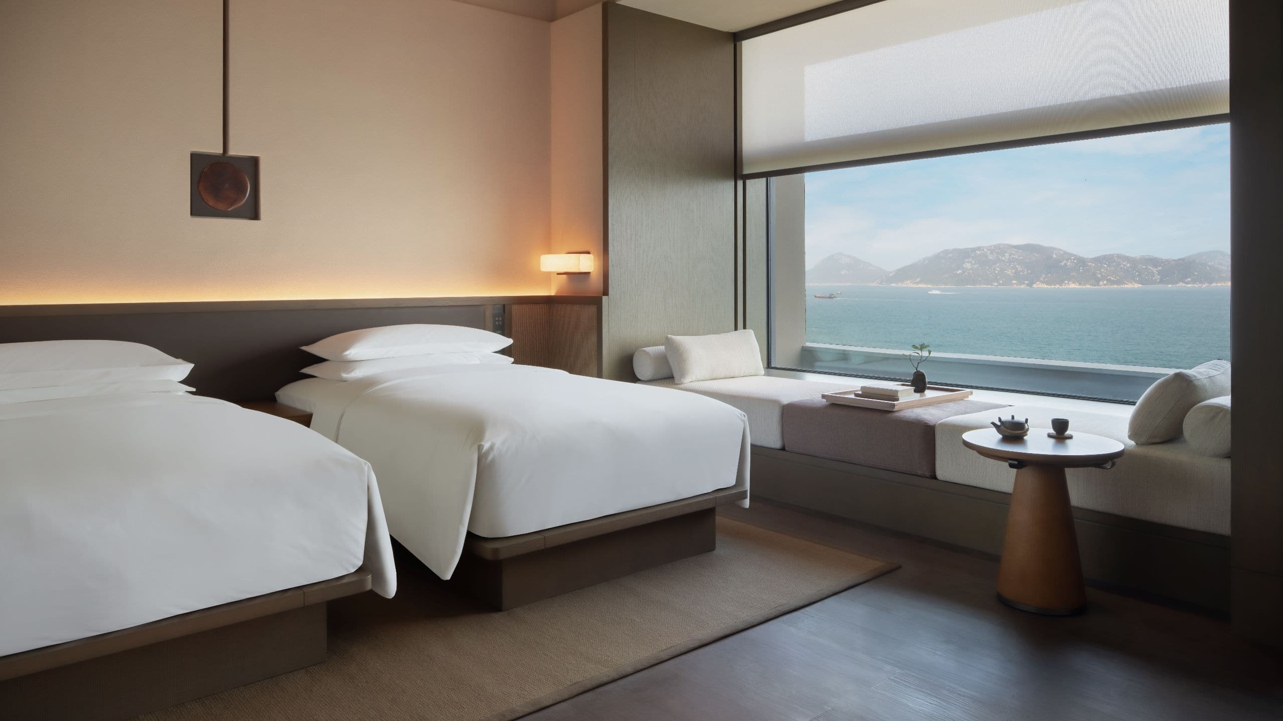 Alila Dong'ao Island Zhuhai Suite Twin With Ocean View Bedroom
