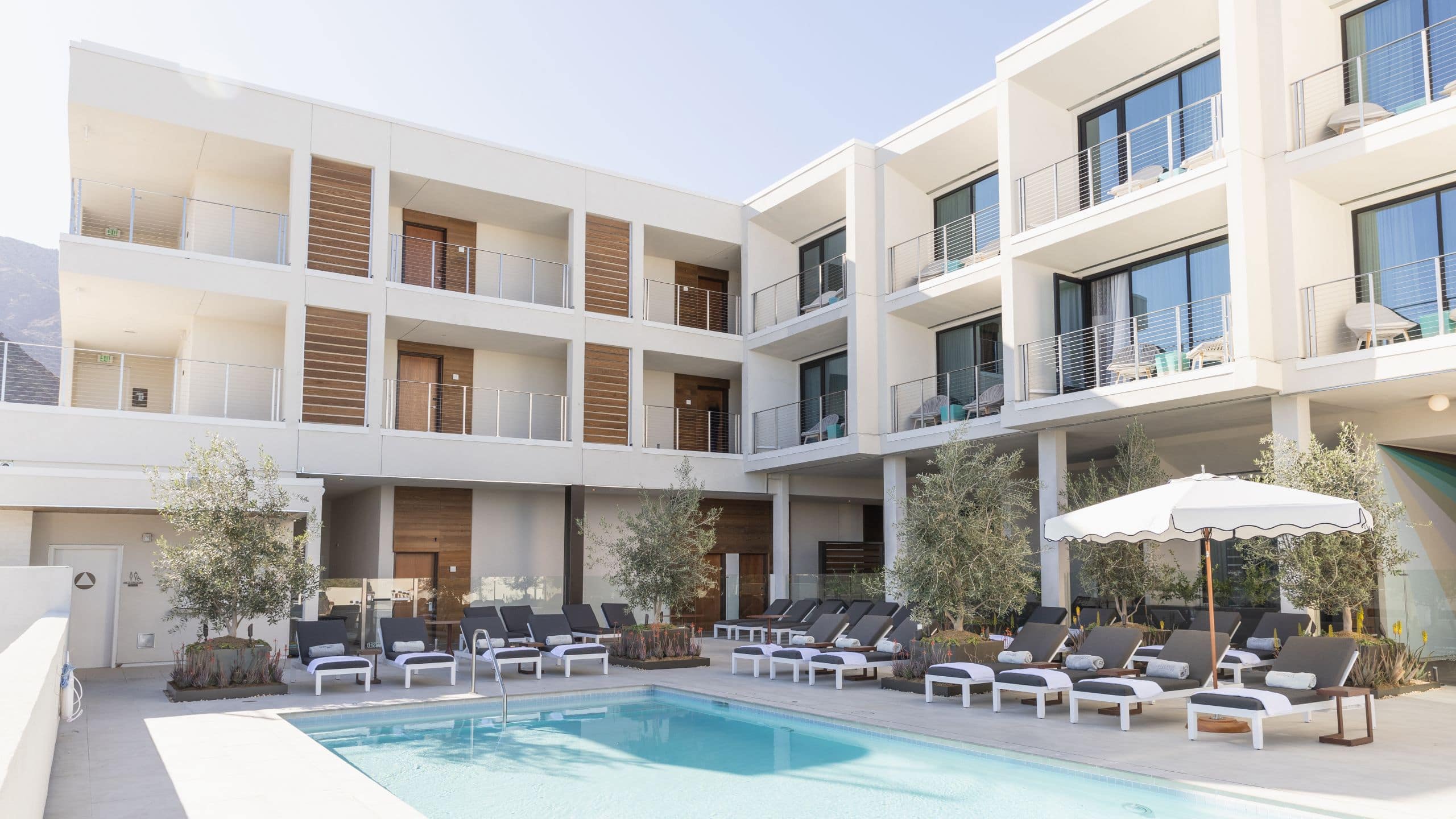 Thompson Palm Springs Upper Stories Pool And Rooms