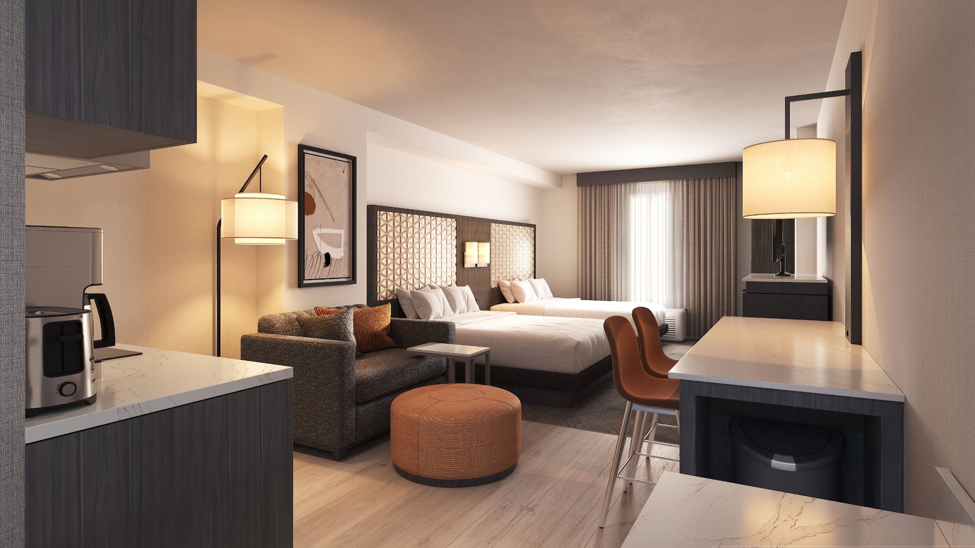 Hyatt Washington DC / Convention Center Two Queens Guestroom