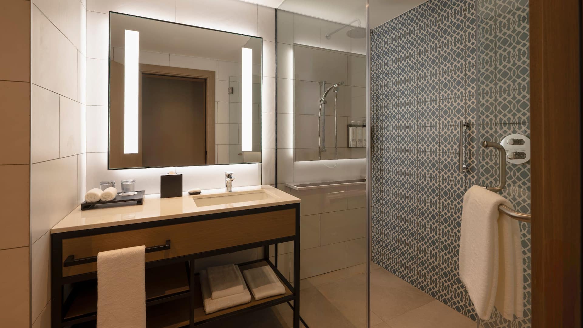 Hyatt Place Nairobi Westlands Bathroom With Vanity And Shower
