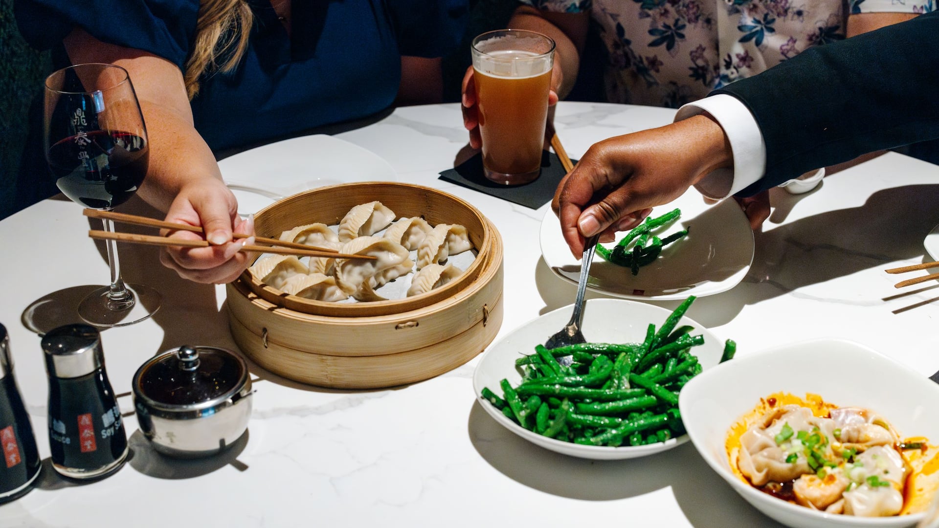 Hyatt Regency Bellevue on Seattle's Eastside Din Tai Fung Dinner Spread