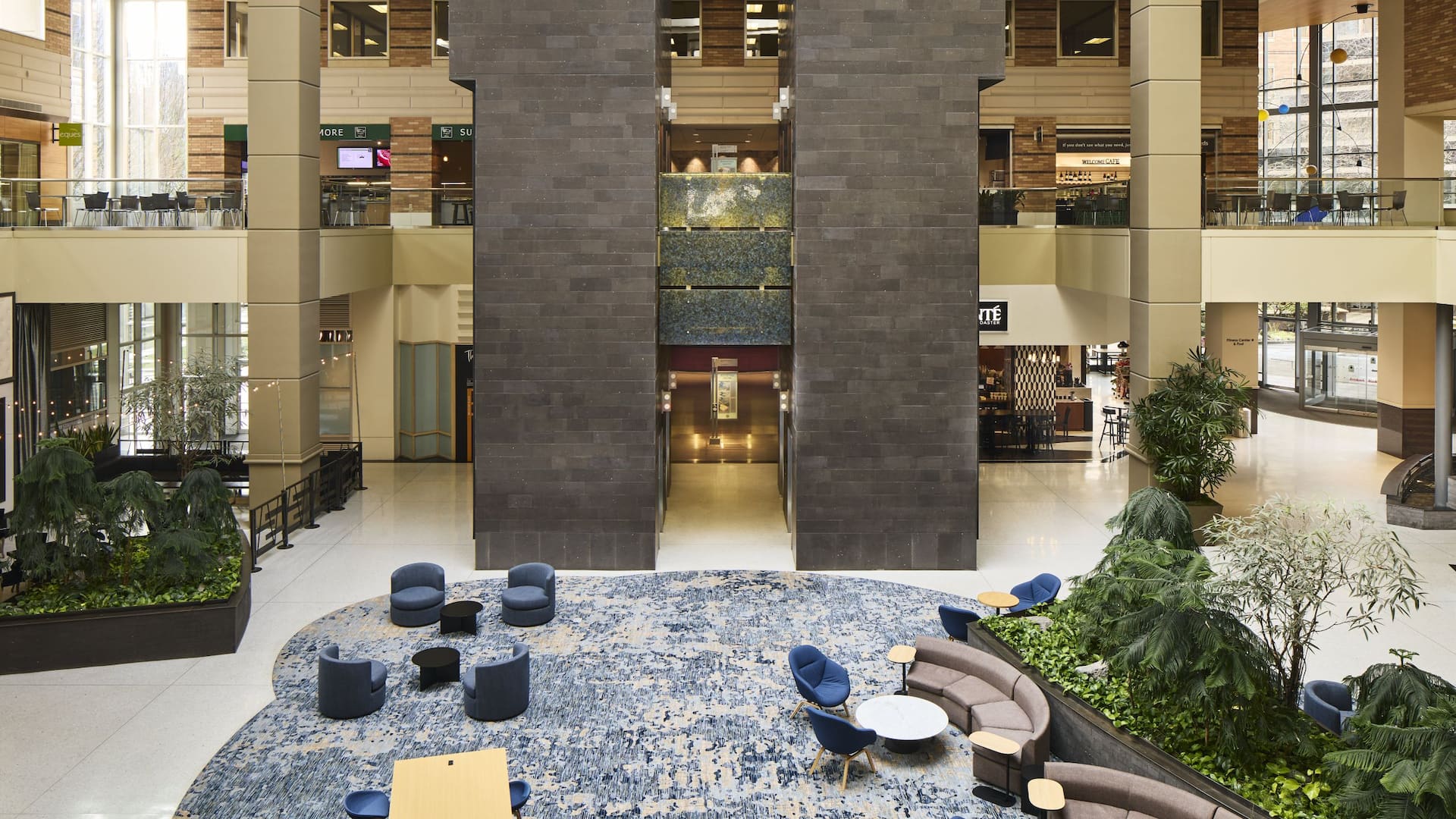 Hyatt Regency Bellevue on Seattle's Eastside Wintergarden Atrium Facing South