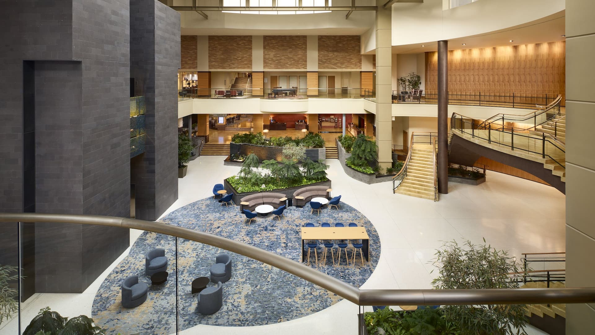 Hyatt Regency Bellevue on Seattle's Eastside Wintergarden Atrium Facing West
