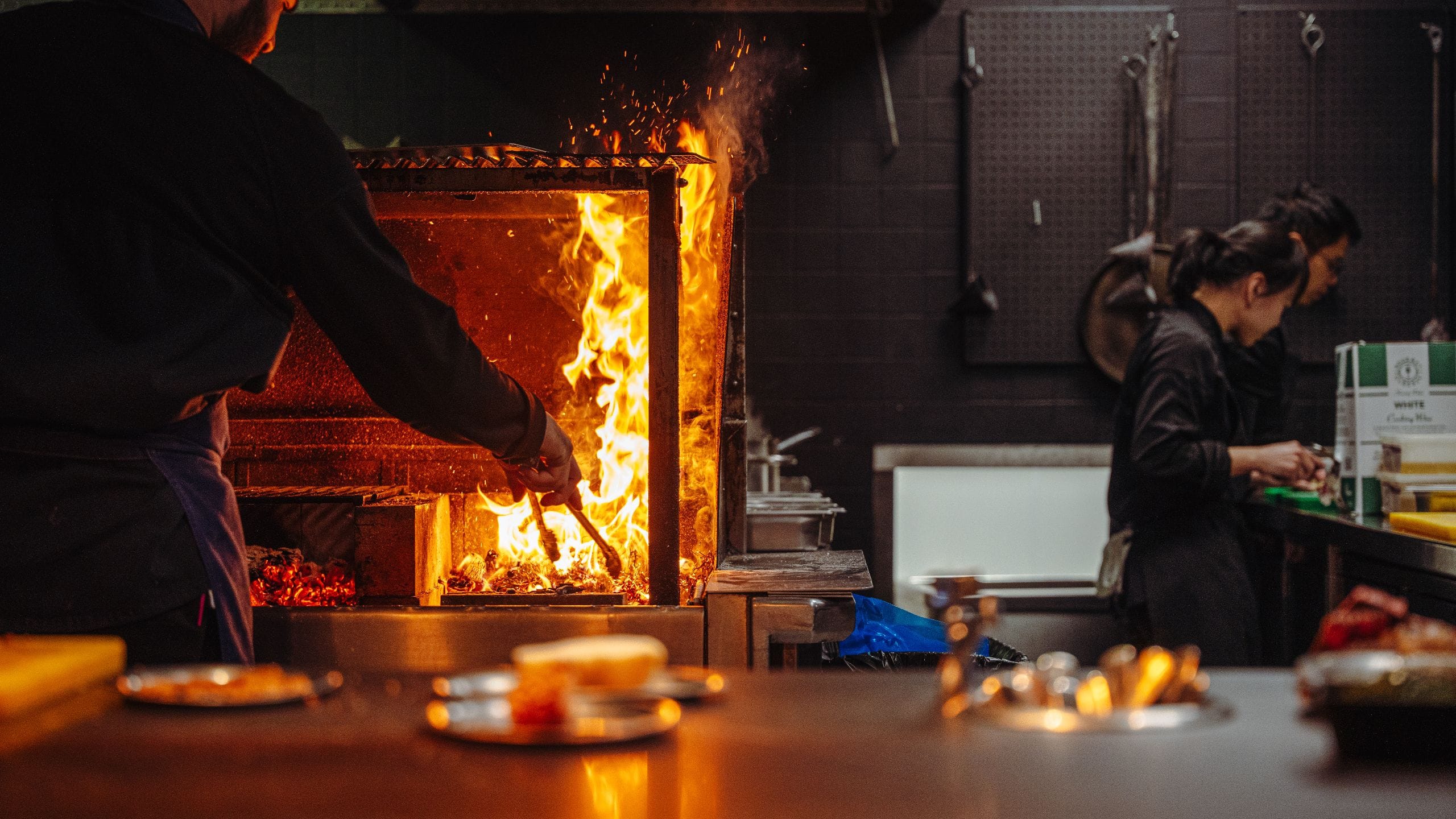 2 of 6 Great Scotland Yard Hotel Ekstedt Chefs Doing Preps