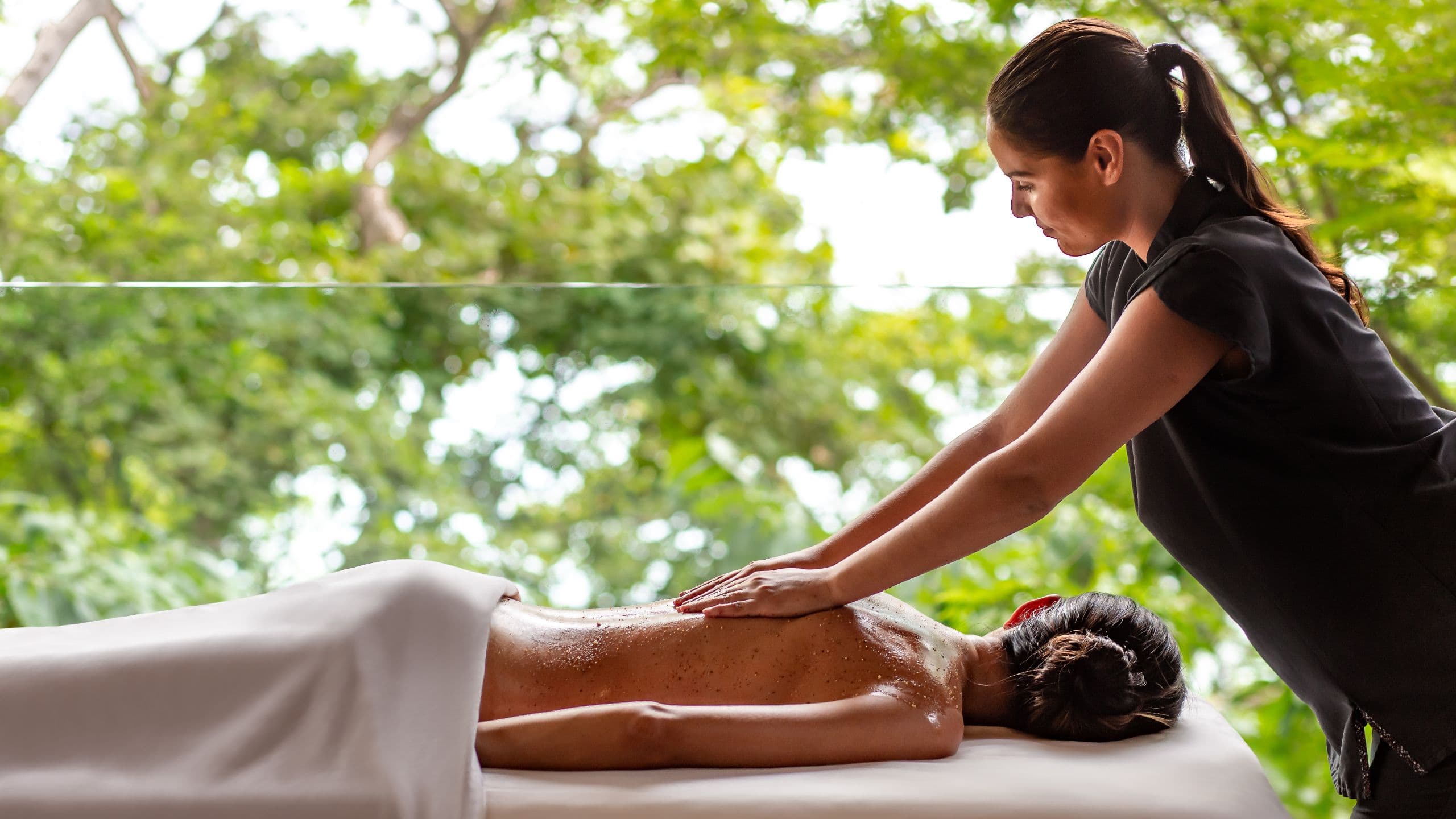 Andaz Peninsula Papagayo Resort, Costa Rica Outdoor Spa Back Massage
