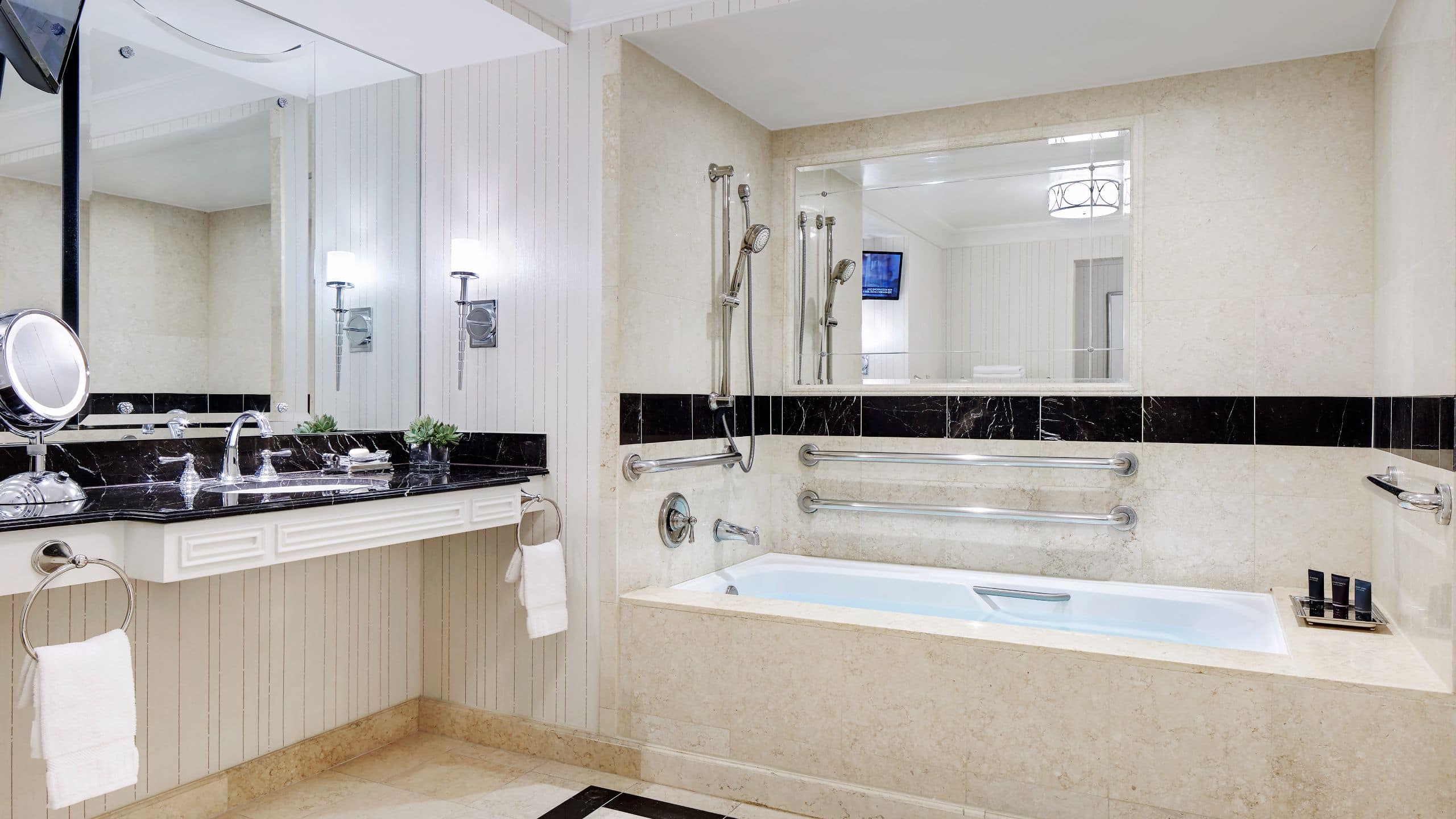 1 of 2 The Palazzo Luxury King Suite Accessible Bathtub