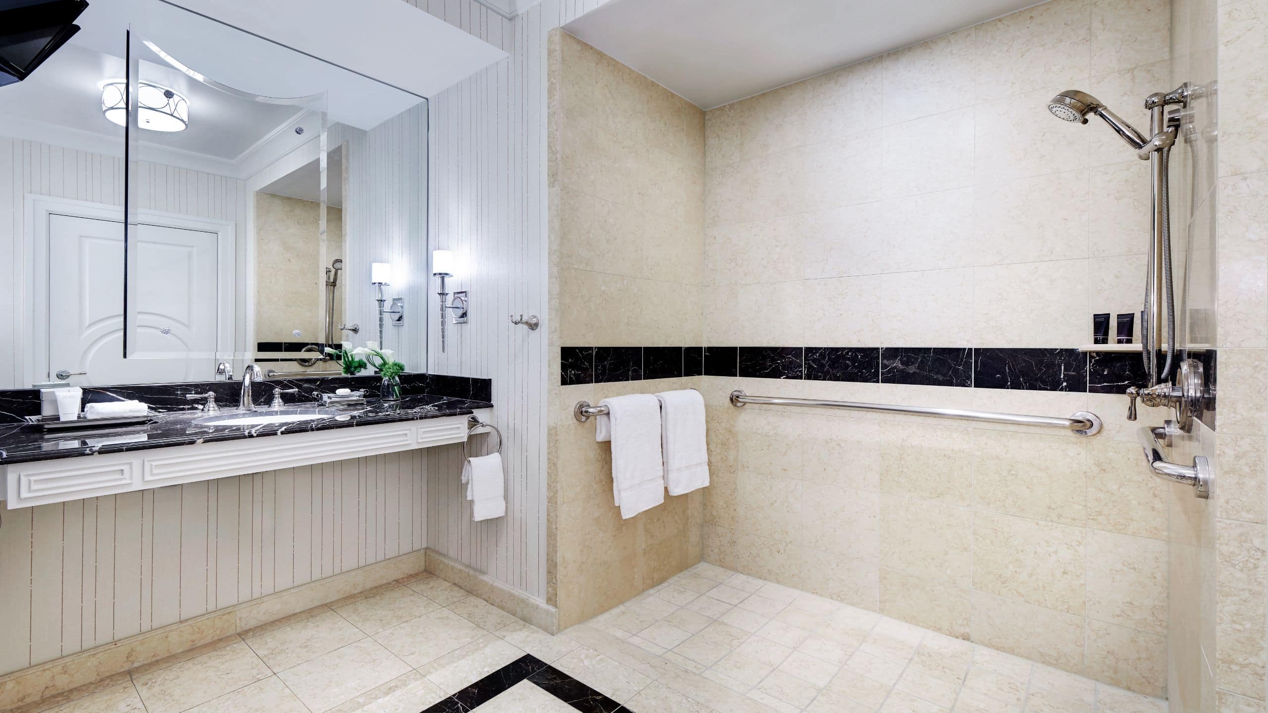 1 of 2 The Palazzo Luxury King Suite Accessible Shower