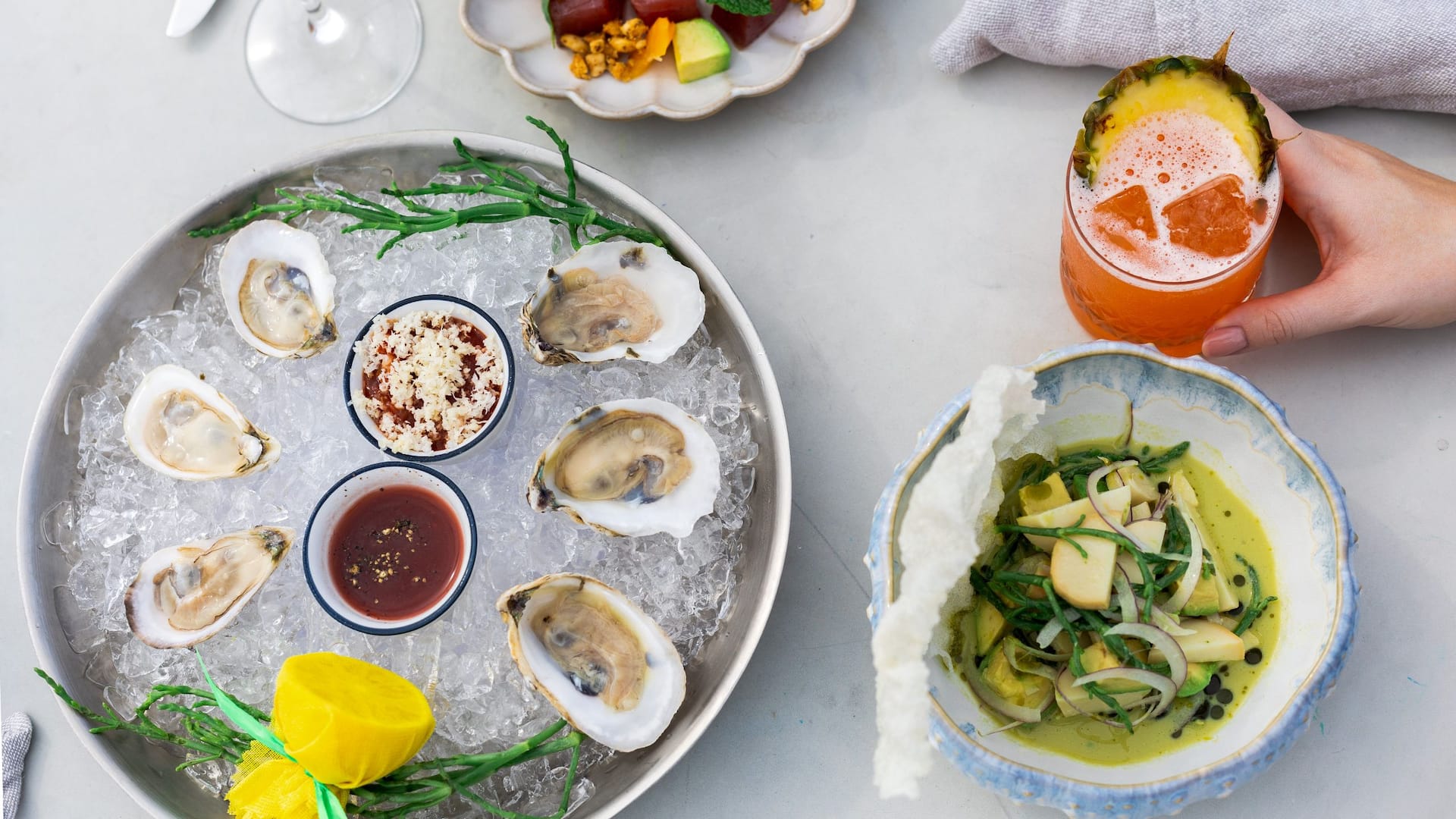 Grand Hyatt Tampa Bay Seafood Tower Table Scape