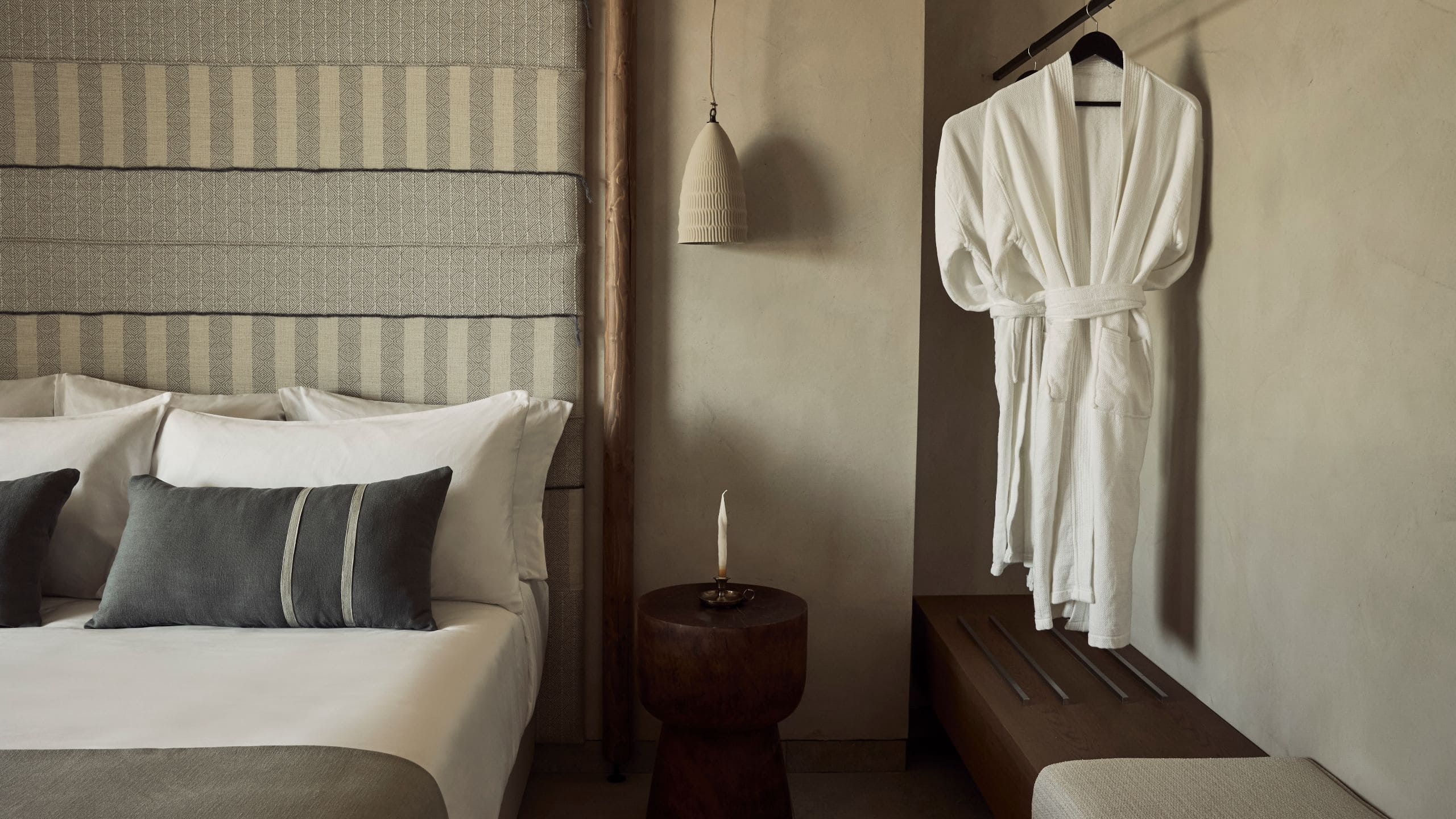 3/5 Zelia Halkidiki Master Suite Private Pool Bedroom With Bathrobes
