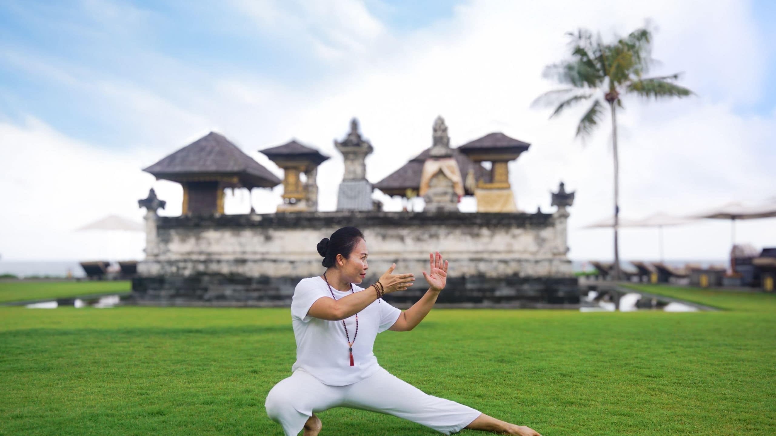 Alila Seminyak Taichi In Temple Garden