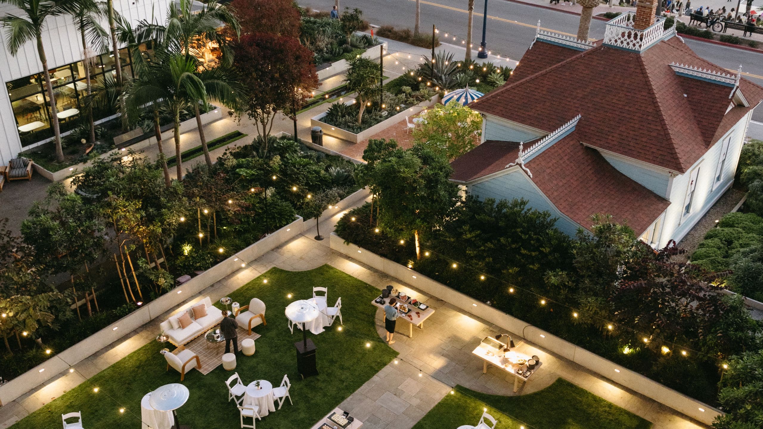 Mission Pacific Beach Resort Pacific Garden Aerial View Event